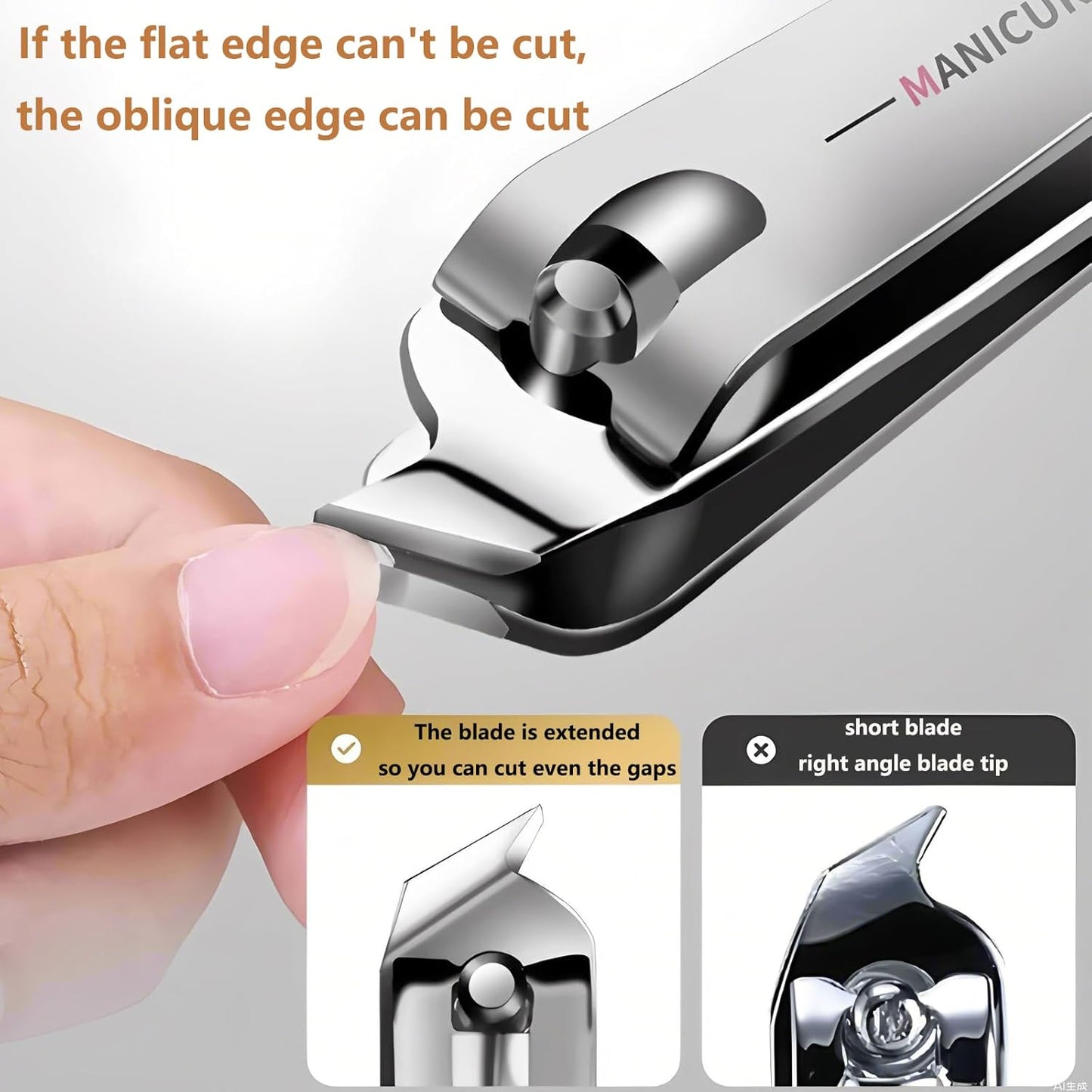 Manicure Kit for Women, 22 Piece Stainless Steel Mens Nail Grooming Kit with Travel Case, Fingernail & Toenail Clippers, Manicure Tools, Pedicure Tools for Feet, Suitable for Travel Manicure Set