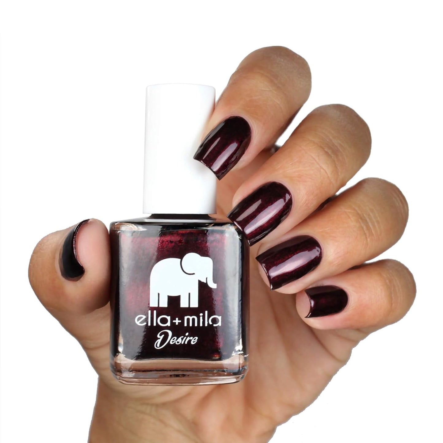 ella+mila Professional, Quick Dry, Long-Lasting & Chip-Resistant Red Nail Polishes (Lip Stain - 0.45 fl oz)