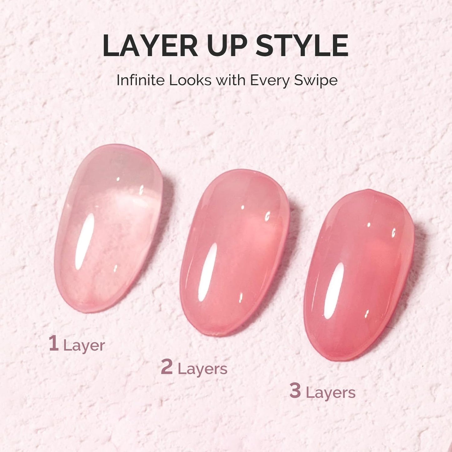 MelodySusie Jeweliver Gel Nail Polish, 0.5Fl.oz Rose Pink Milky Gel Polish Nude Pastel Color Soak Off UV LED Light Cure Gift for Women Manicure Nail Art DIY at Home JM18