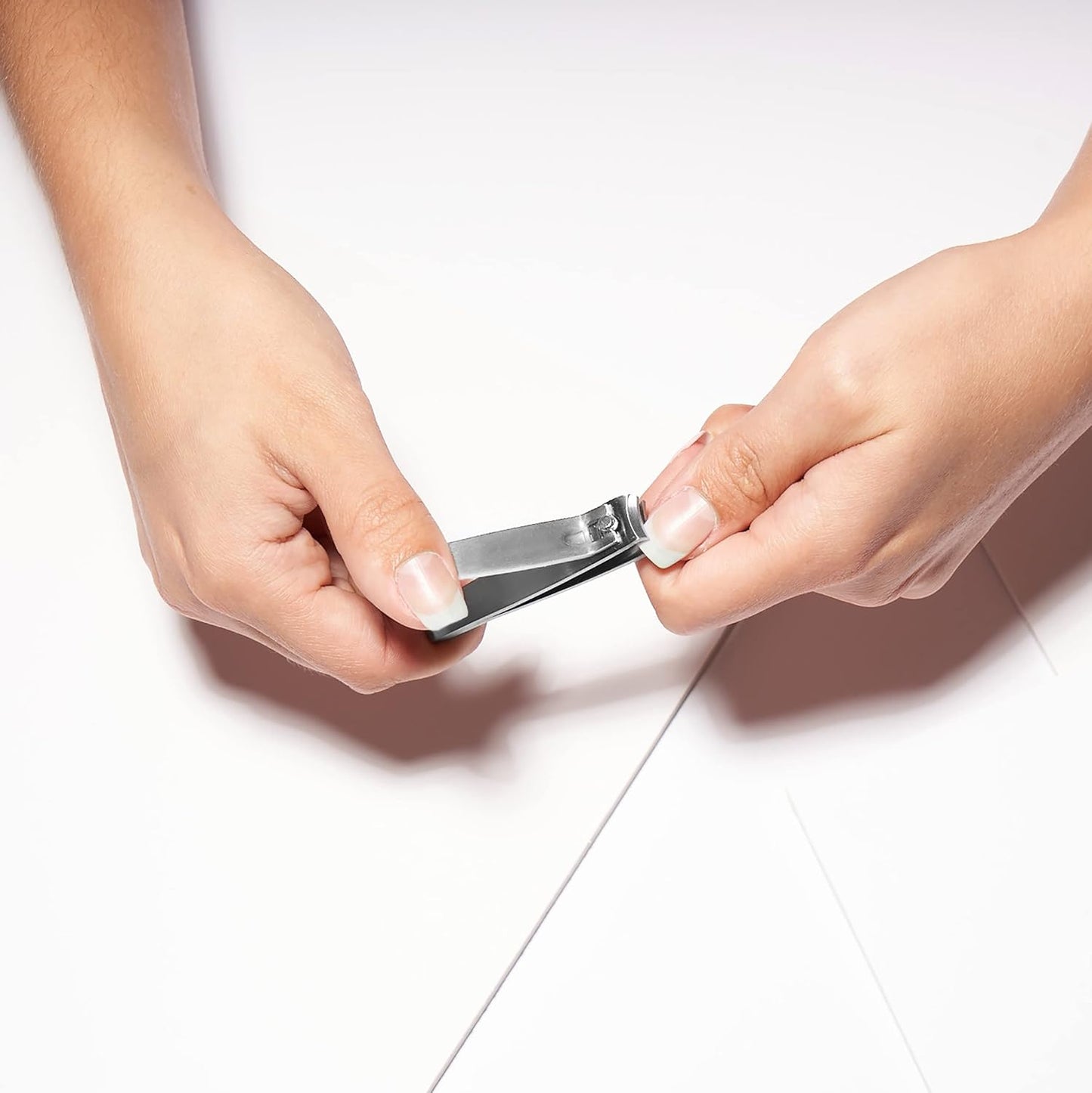 Tweezerman Glass Manicure Set Includes Nail Clipper, Cuticle Pusher, Glass Nail File, and Nail Buffer