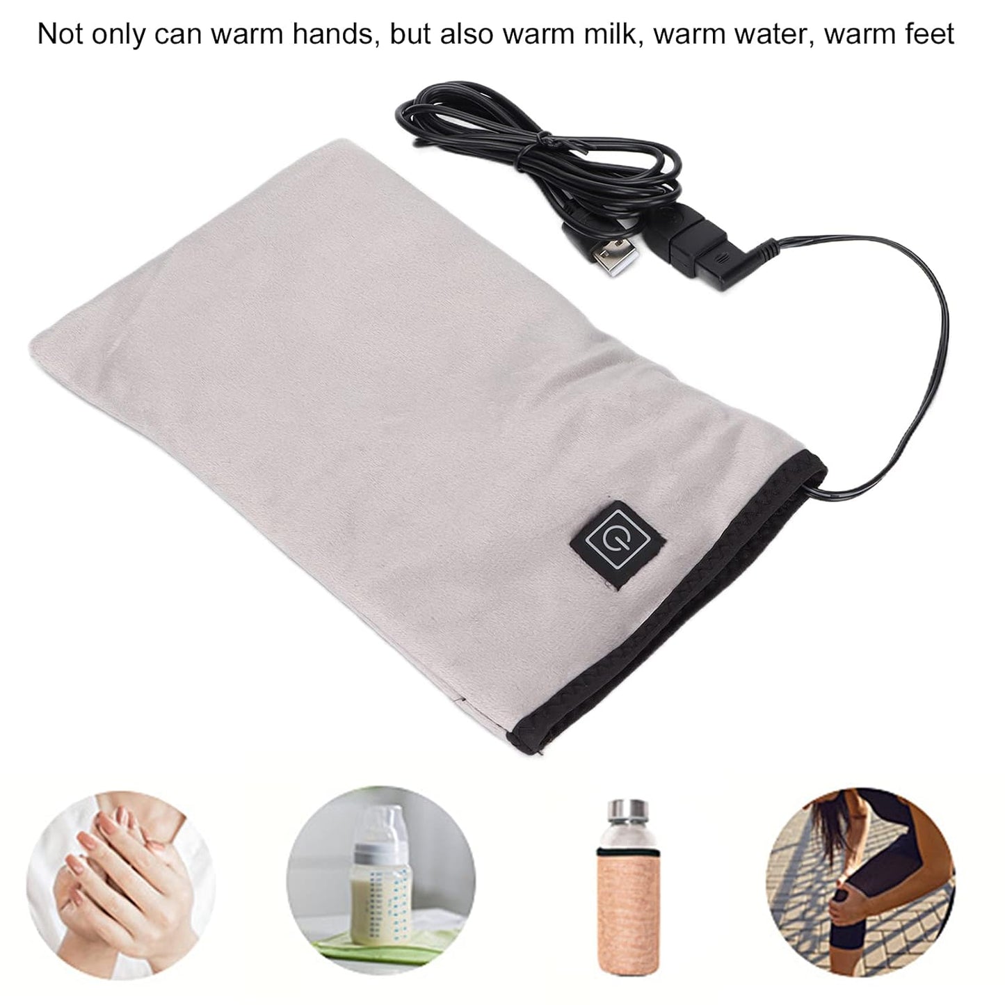 Heated Gloves,3 Settings Electric Heated Mittens Gloves for Arthritis and Hand Therapy, Hand Warmer Gloves for Spa Hand Care Women Beauty Nail Art Manicure (Grey)