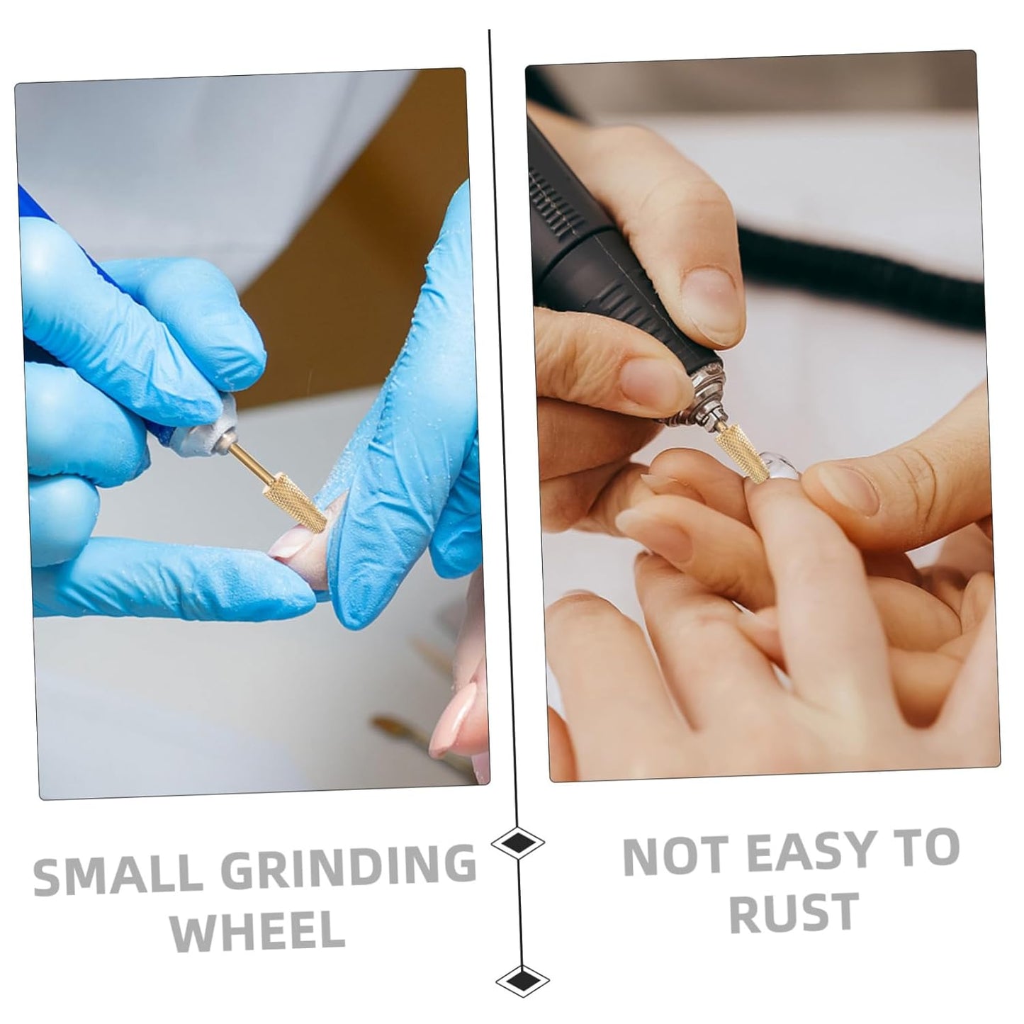 minkissy Nail Art Grinding Bit for Precision Manicure Multi-purpose Tungsten Polishing Head for Nails and More for Salon and Diy Use