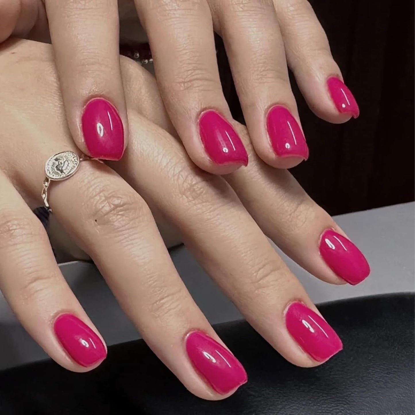 COSMOO Rose Pink Quick Dry Nail Polish, Vegan Chip-Resistant Long-Lasting Nail Lacquer for Nail Art Varnish, 0.34 fl oz (Rose Pink)