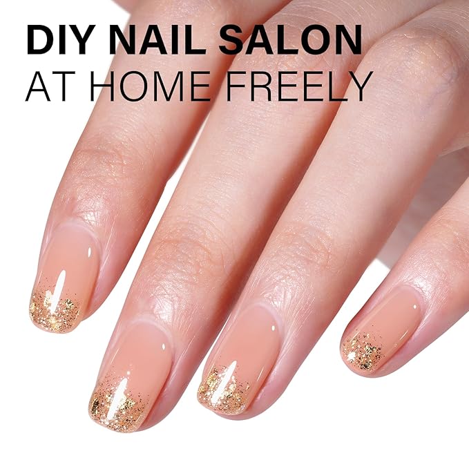 AILLSA Nude Gel Polish Authentic Self Neutral Gel Nail Polish Sheer Skin Color Translucent Gel Polish Long Lasting Natural Jelly Nails Soak Off U V Gel for French Manicure Nail Art at Home 0.51 Fl Oz