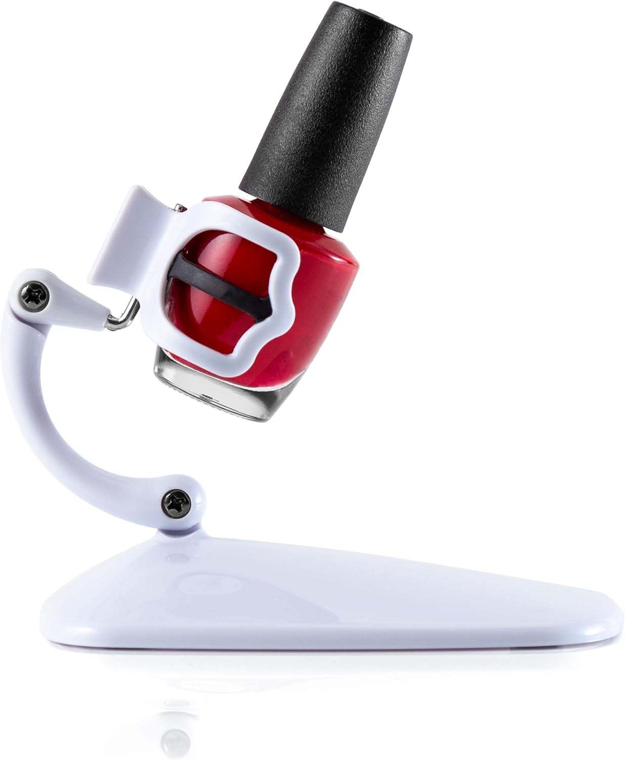 Grip and Tip Nail Polish Bottle Holder - Tilted and Anti-Spill Stand for Fingernail Painting, Nail Art Tools and Polish Accessories for Mani and Pedi
