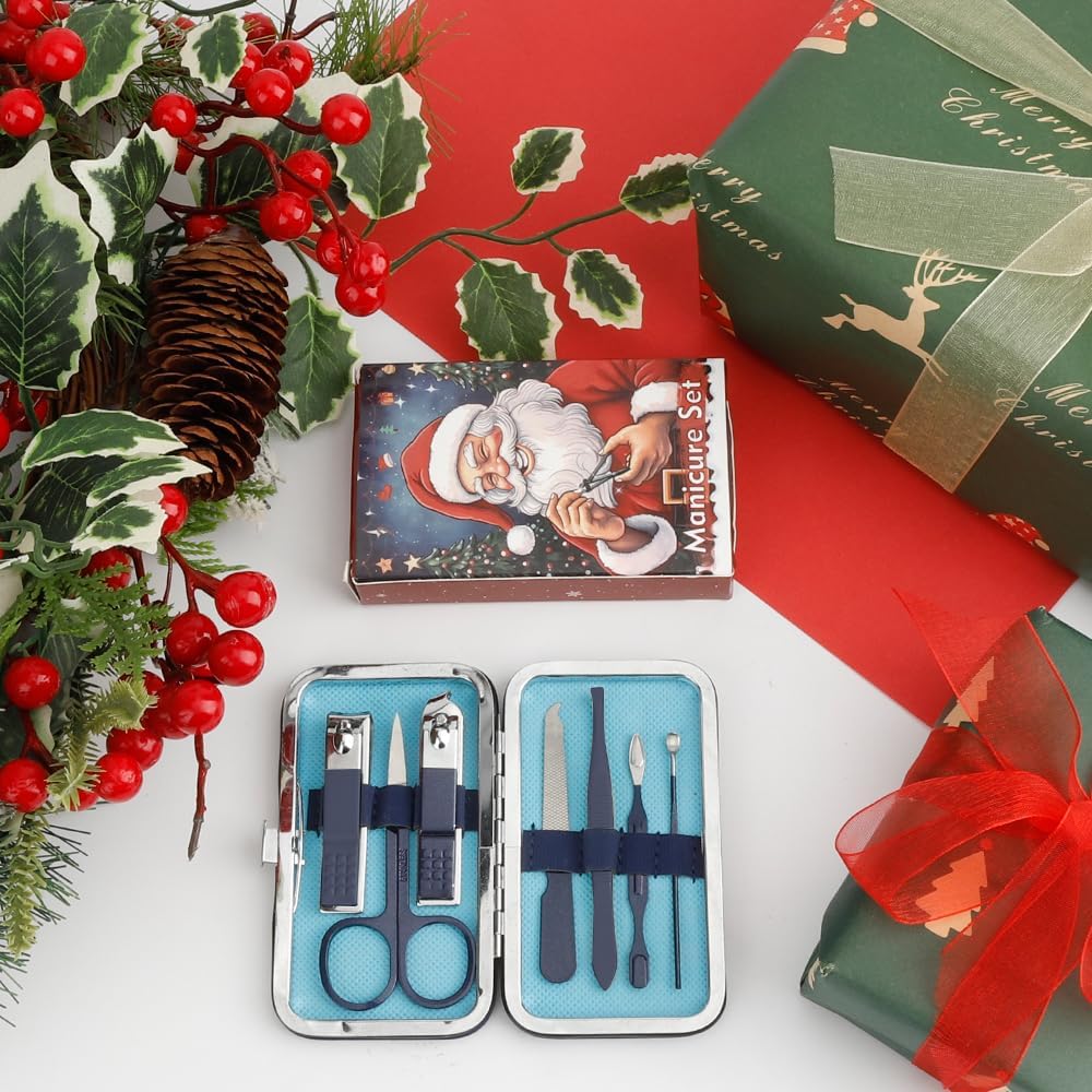 Manicure Kit for Women,Stocking Stuffers,Travel Nail Care Kit for Women,White Elephant Gifts for Adults,Nail Clipper Set for Men,Nail Care Set,Manicure Set Men