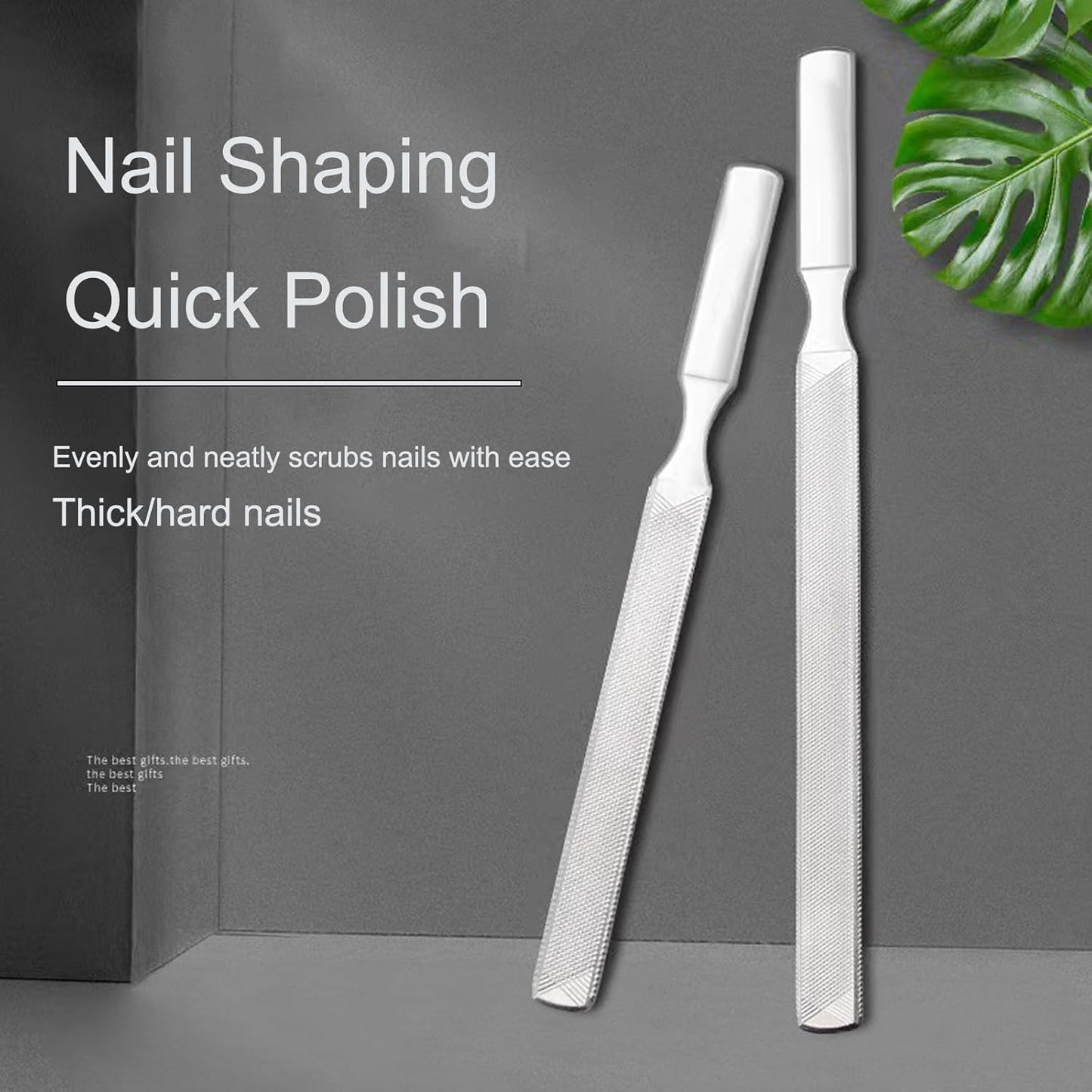 Diamond Dust Nail File - Stainless Steel Nail Dresser Nail Buffering Files - 9 Inch (7inch- 180-4)