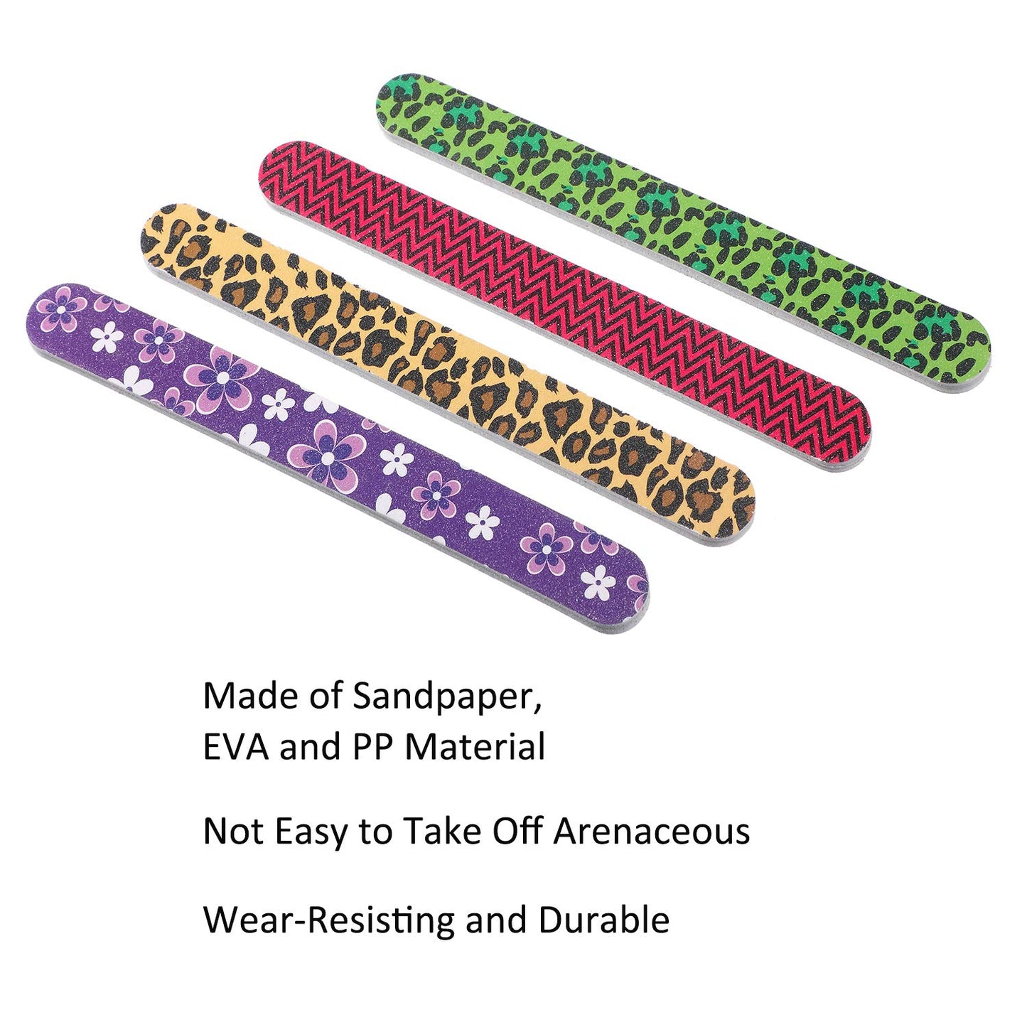 Mudder 20 Pcs Nail File Colorful Emery Boards Nail Buffer File Tools for Women Double Sided Filers for Shaping and Smoothing Toenails and Fingernails