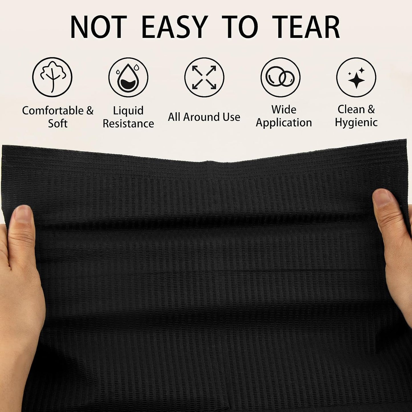 80pcs Disposable Nail Mats Foldable Nail Paper Towels, Table Acrylic Nail Practice Sheet, 3 Ply Waterproof Clean Nail Table Practice Mat for Salon Manicure Tattoo,Nail Art Accessories 13"x18"(Black)