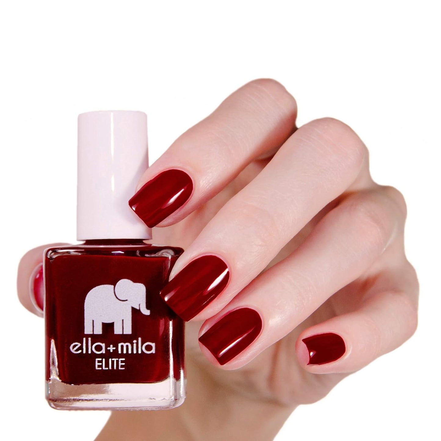 ella+mila Professional, Quick Dry, Long-Lasting & Chip-Resistant Red Nail Polishes (Naughty Not Nice - 0.45 fl oz)