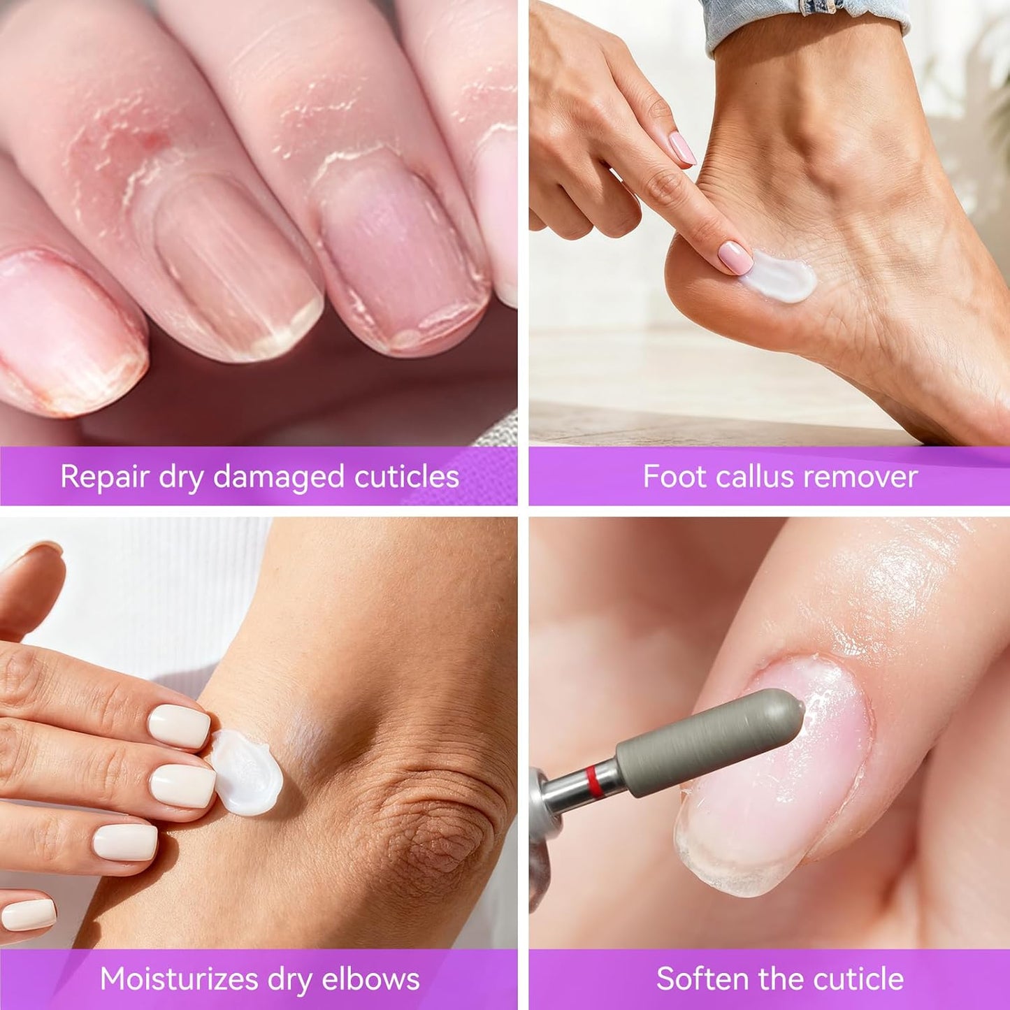 gelike ec Organic Nail Cuticle Remover for Salon: Vanilla 3 In 1 Natural Cuticle Softener Exfoliator Moisturizer for Professional Manicure
