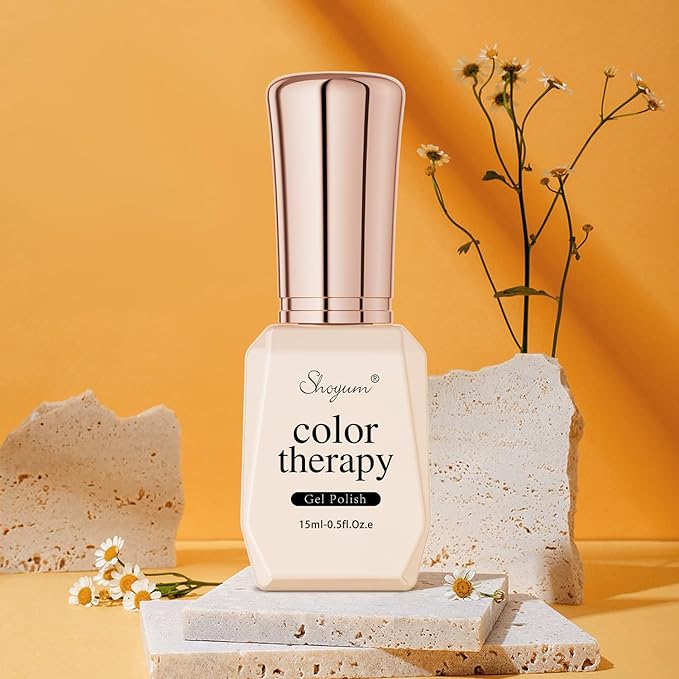 Gel Nail Polish 15ml, Fall Autumn Orange Yellow Color Soak Off UV LED Long-Lasting Nail Gel Polish Nail Art Home DIY Manicure Nail Salon