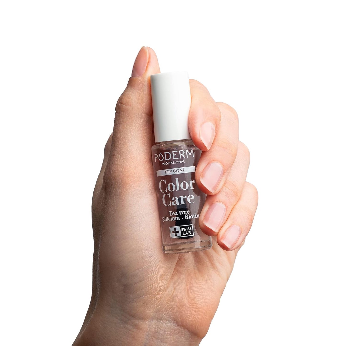 PODERM - Nail Polish – Enriched with Tea Tree – Improves nail appearance – Ingredients Natural/Vegan - foot/hand - Swiss Made (Top Coat)