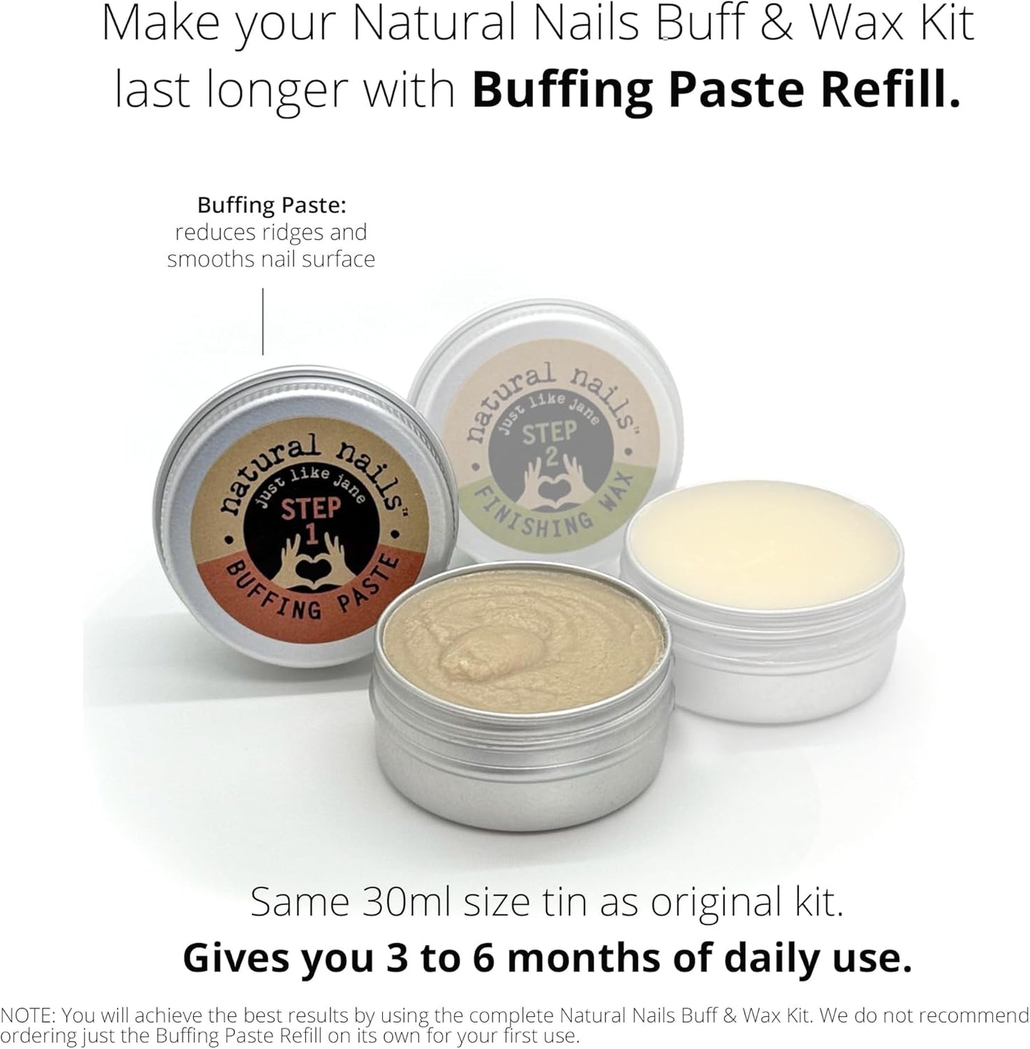 Just Like Jane™ Natural Nails Gentle Buffing Paste