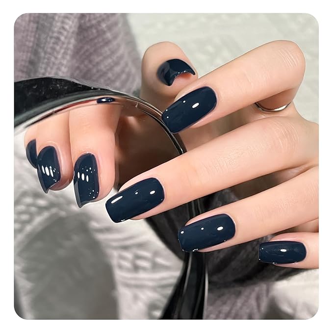 GAOY Blue Gel Nail Polish, 16ml Soak Off Gel Polish, UV Light Cure for Nail Art DIY Manicure at Home, 2115 Navy Blue