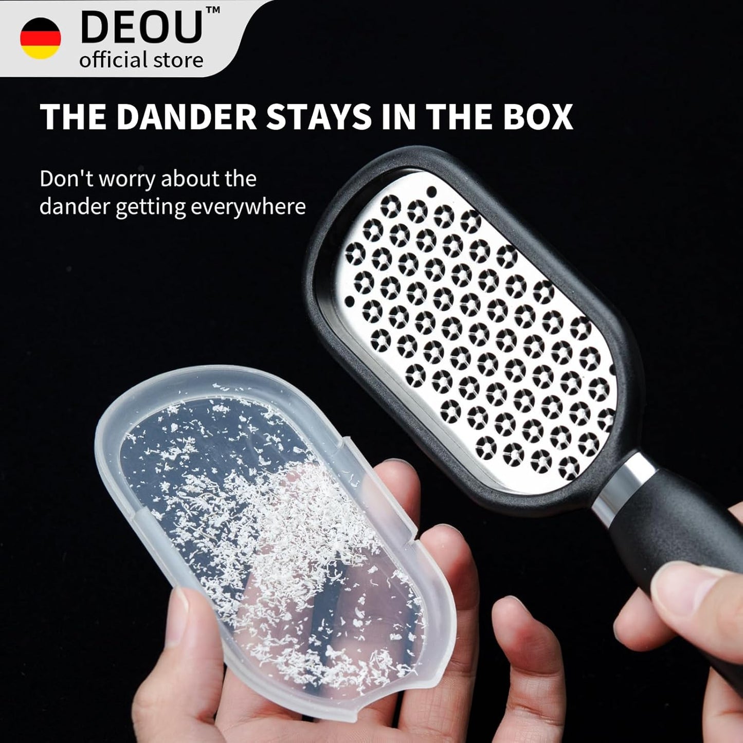 DEOU Metal Foot File SStainless Dead Skin Callus Remover for Dead Skin Professional Secure Foot Scrubber Heel Scraper Cracked Heels Repair Pedicure Tools for feet
