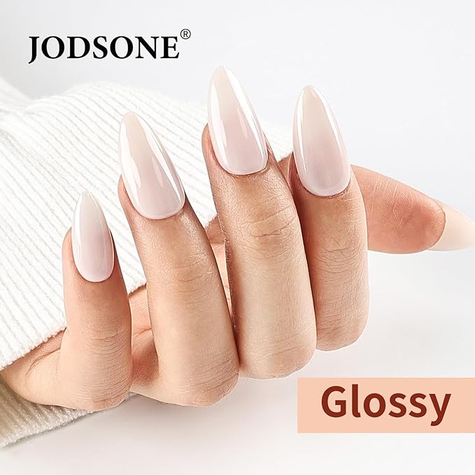 JODSONE Milky White Gel Nail Polish 10ml LED Gel Polish Neutral Nude Nail Color Long-Lasting Chip-Resistant Professional Finish Easy to Apply Need U V Lamp Curing