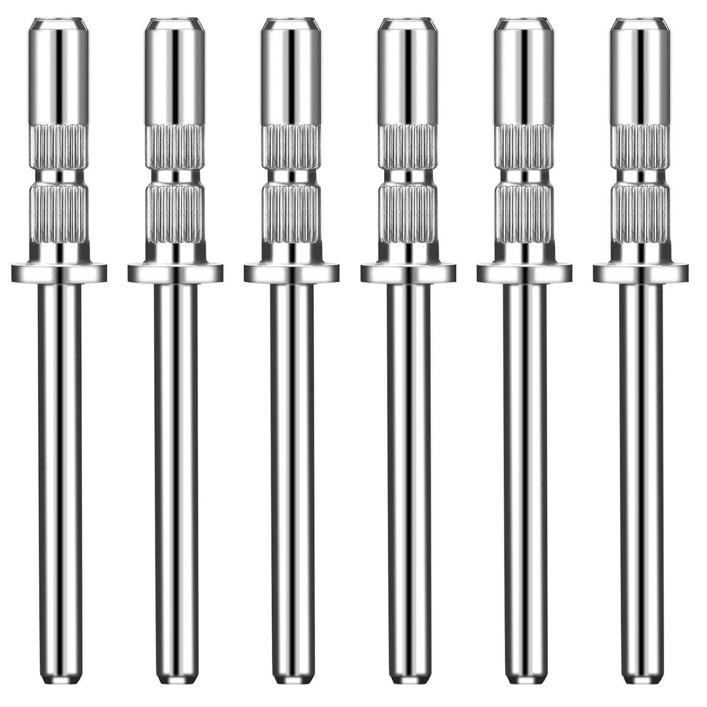 6 Pcs Mandrel Bits for Small Sanding Bands, 3 mm Small Mandrel Nail Bit Sanding Bits for Nails Drill Sandings Band Nails Drills Bit for Electric File Sanders Manicure Pedicures Tool Home Salon