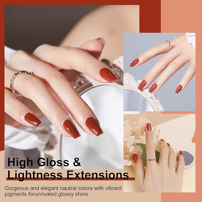 Major Dijit Quick Dry Nail Polish Saddle Brown Summer Nail Lacquer for Nail Art Regular Nail Polish 0.41 fl oz.