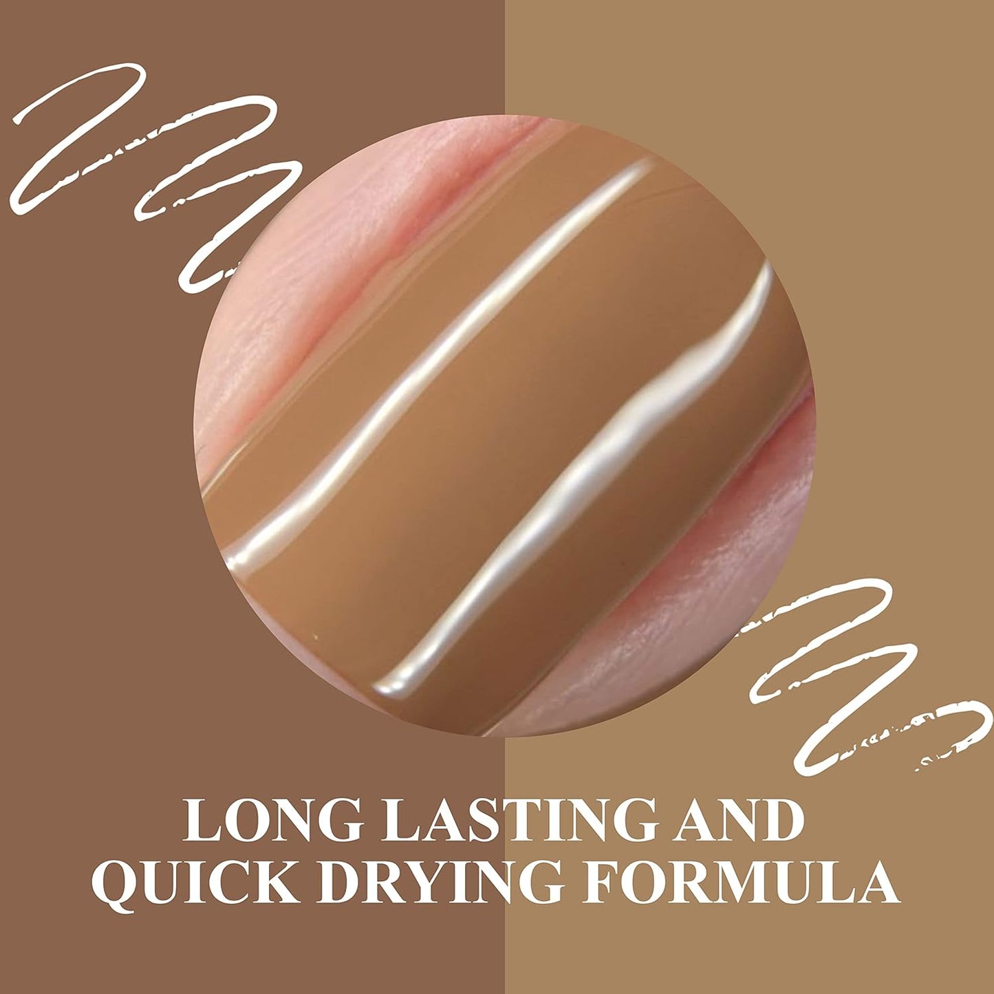 VIVRE Cosmetics Quick Dry Shiny Halal Nail Polish - Vegan, Non Toxic, Long Lasting, Breathable and Water Permeable - Whole Latte Love