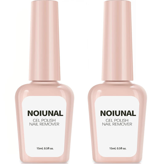 Acetone-Free Gel Nail Polish Remover 2 Pack 15ml – 3-5 Minute Soak Off for Gel Nails, No Soaking or Wrapping Needed, Home Use