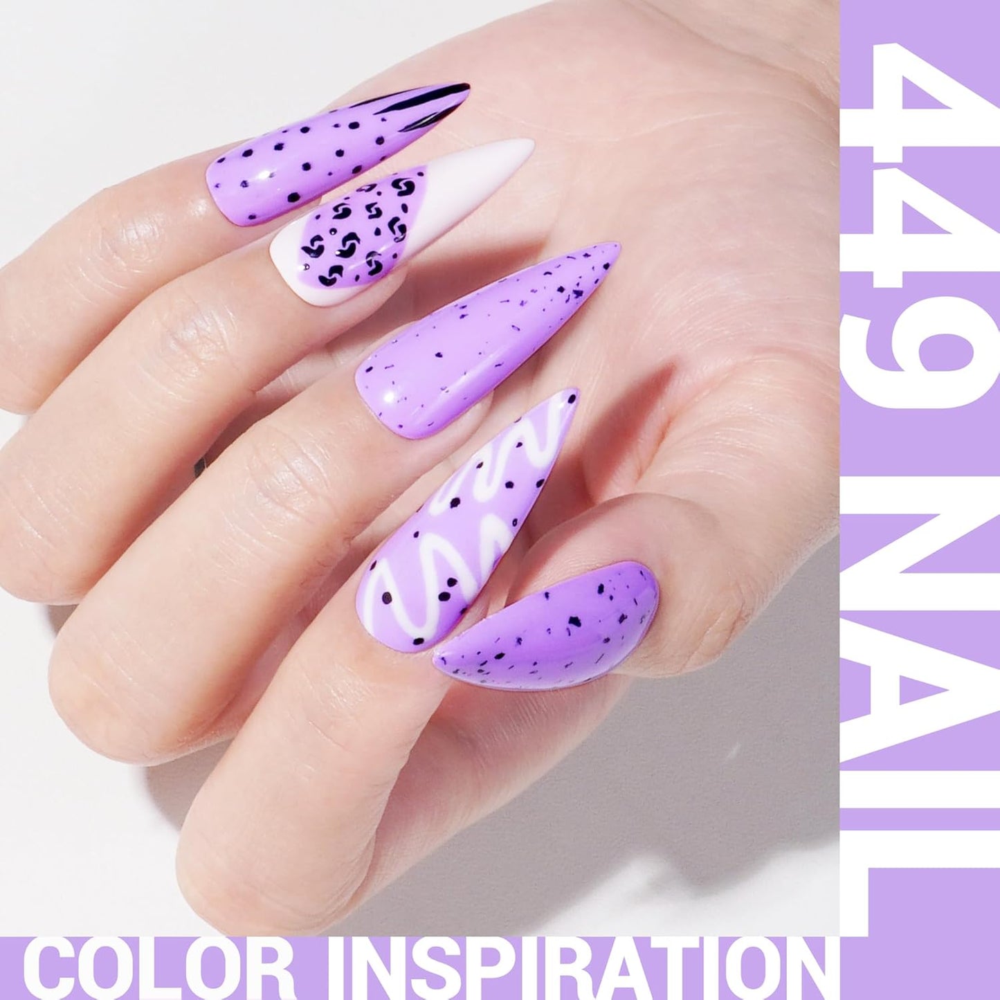 MelodySusie Thick Light Wisteria Purple Gel Nail Polish,0.5fl oz Soak Off UV LED Lavender Purple Gel Polish Gift for Women Nail Art Manicure Salon DIY Nail Design Decoration at Home-449-A1706