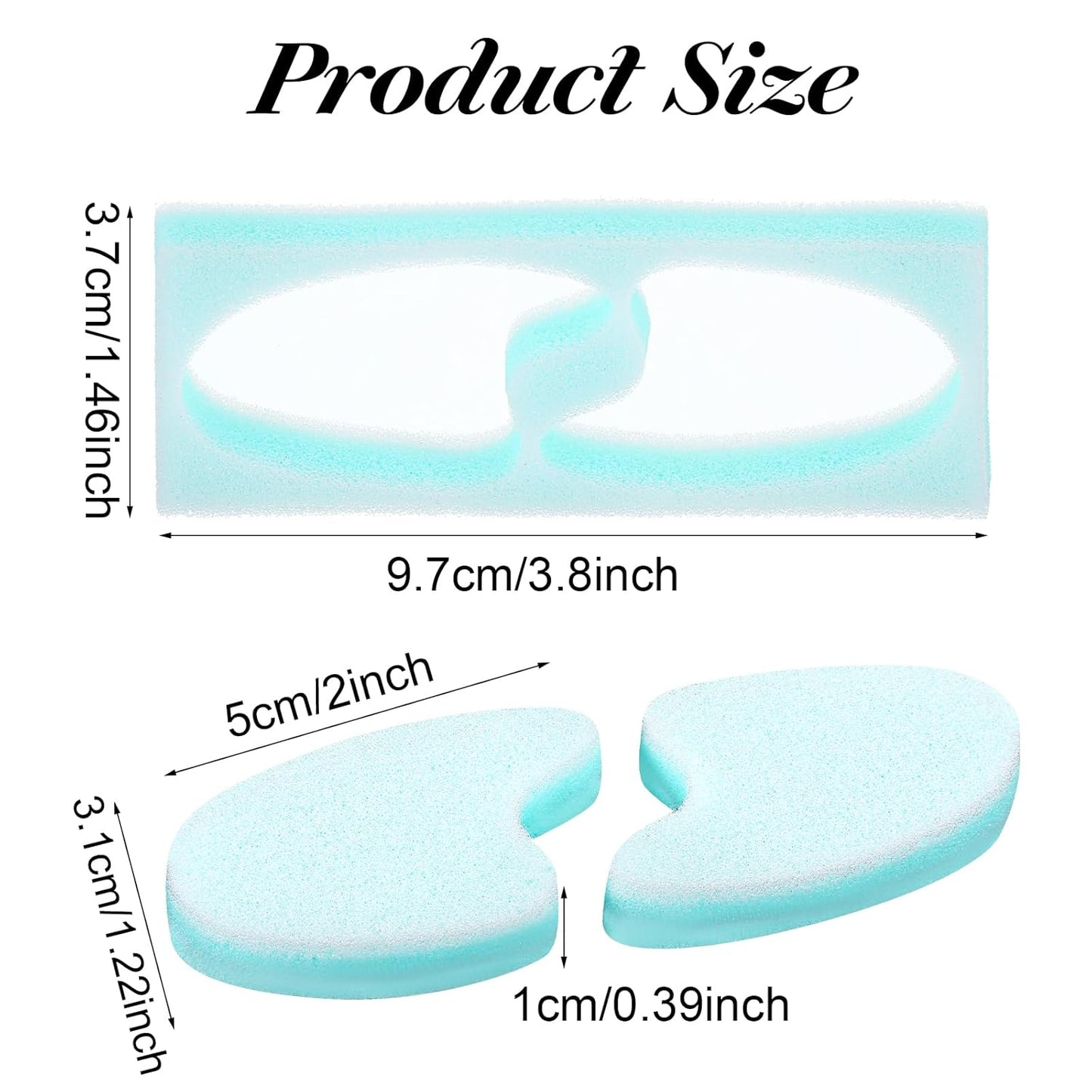 20 Pack Foam Toe Separator, Breathable Toe Spacers for Women Men, Toe Spreader to Reduce Friction and Relieves Corns Pain, Relieve Pain Caused by Bunions