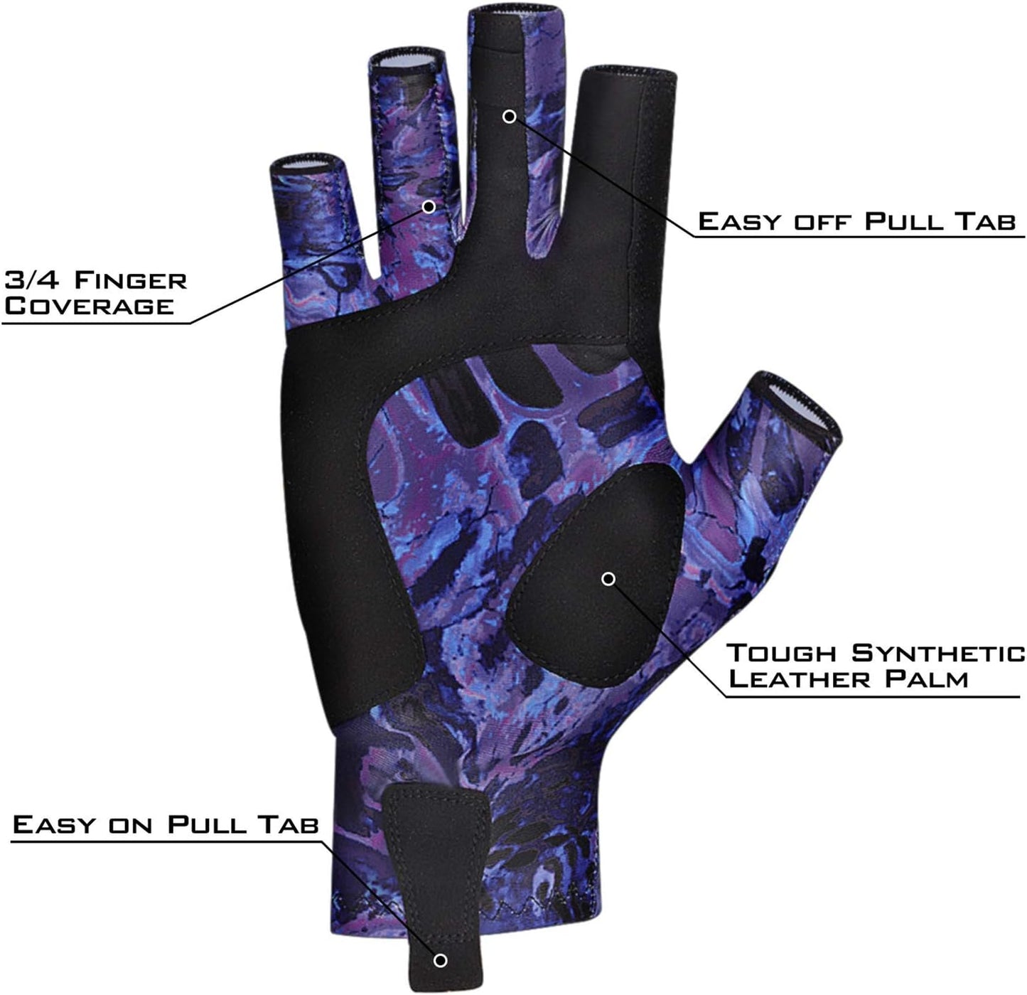 KastKing Sol Armis Sun Gloves UPF50+ Fishing Gloves UV Protection, Sun Protection for Outdoor, Kayaking, Rowing