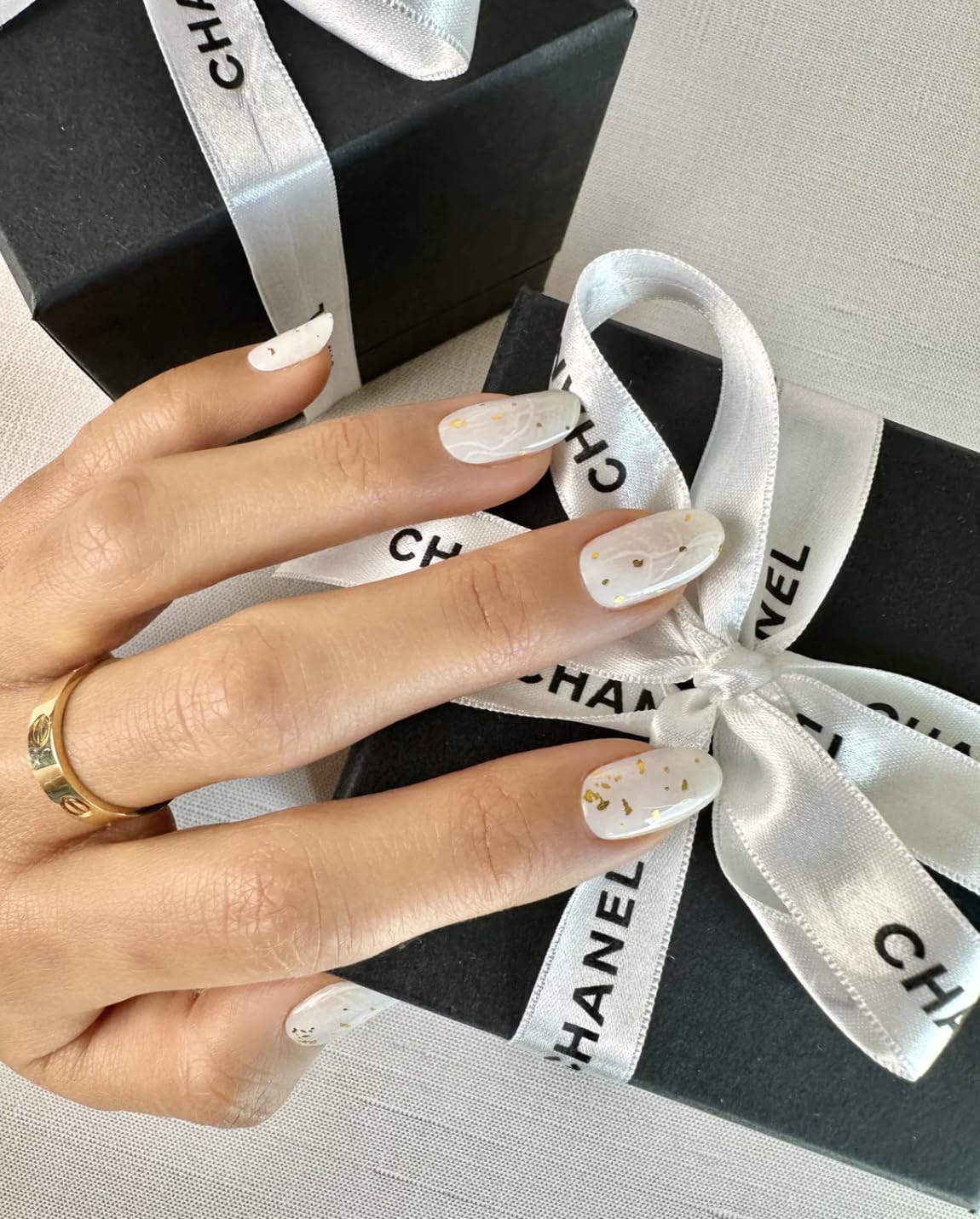 NOVA, Female Founded, Semi Cured Gel Nail Strips (Moonstone) - The 10 Minute Manicure. Salon-Quality, Works with Any Nail Lamp, Easy to Apply & Remove - Incl. Nail File & Wooden Stick (Moonstone)