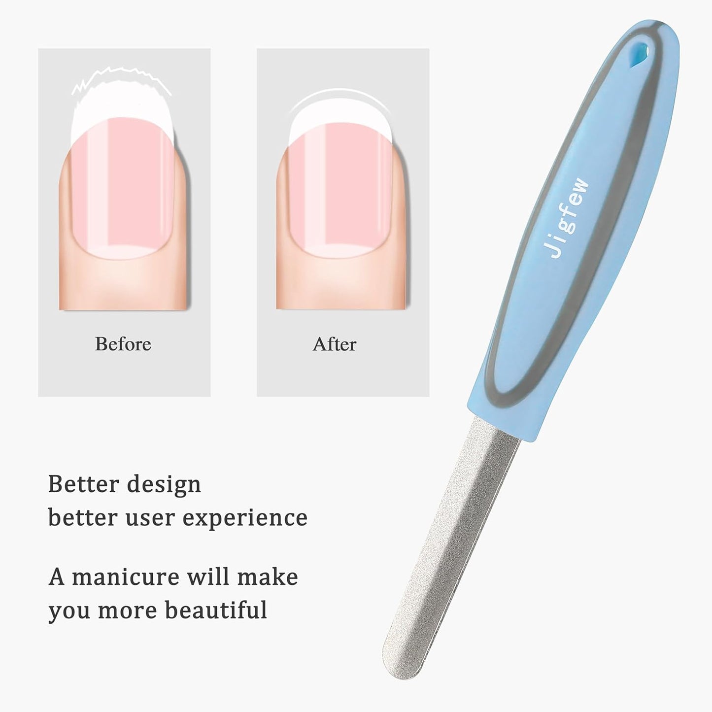 Diamond Nail File,Diamond Finish,TPR Non-Slip Handle,Suitable for Men, Women, Dogs and Cats
