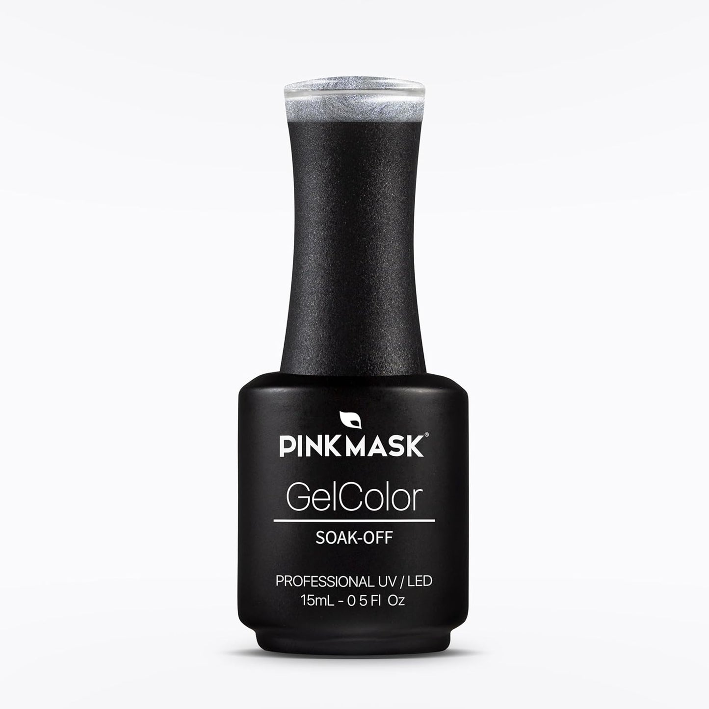 PINK MASK Gel Color Nail 15mL, Soak-Off Professional UV/LED, No-Wipe Formula, Long Lasting shine nails polishes. Gel Color - Silver Lake