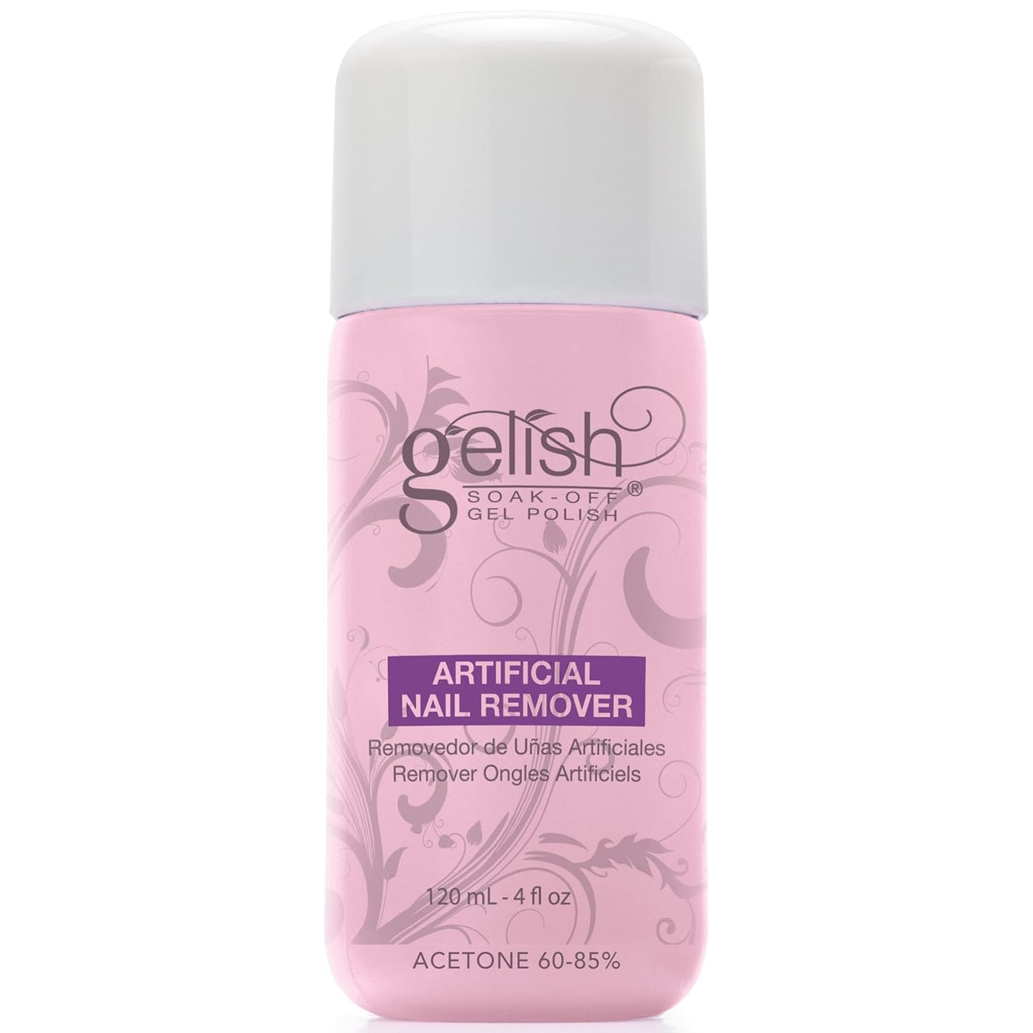 Gelish Artificial Nail Remover – Soak-Off Polish Remover for Fast, Gentle, Prevents Drying, and Maintains Healthy Nails. Ideal for Professional and At-Home Use (4 oz)