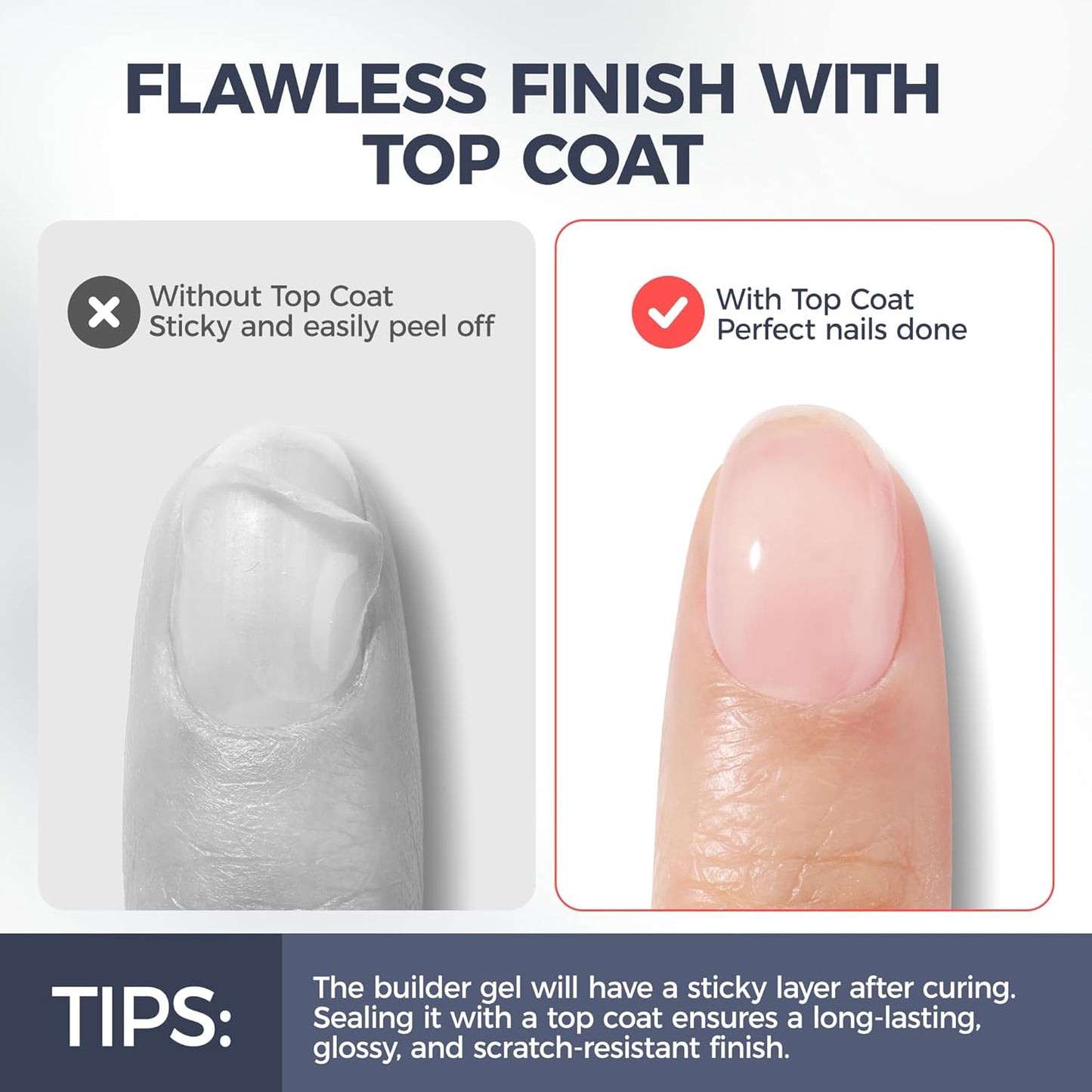 UNA GELLA Builder Gel For Nails, 7 In 1 Clear Hard nail Strengthener Builder Gel For Apex Building/Nail Extension, Led Lamp Needed