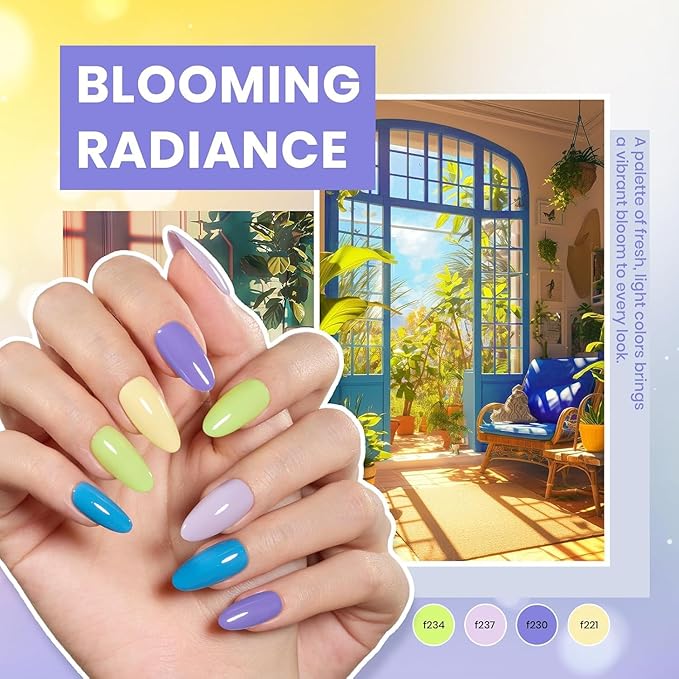 Beetles Gel Nail Polish Kit with U V Light - 80Pcs Fall Nail Fest Color Enchantment 55 Colors Gel Polish Starter Kit with Base Top Coat DIY Nails Stickers Manicure Tools Gift for Women Teens Girls