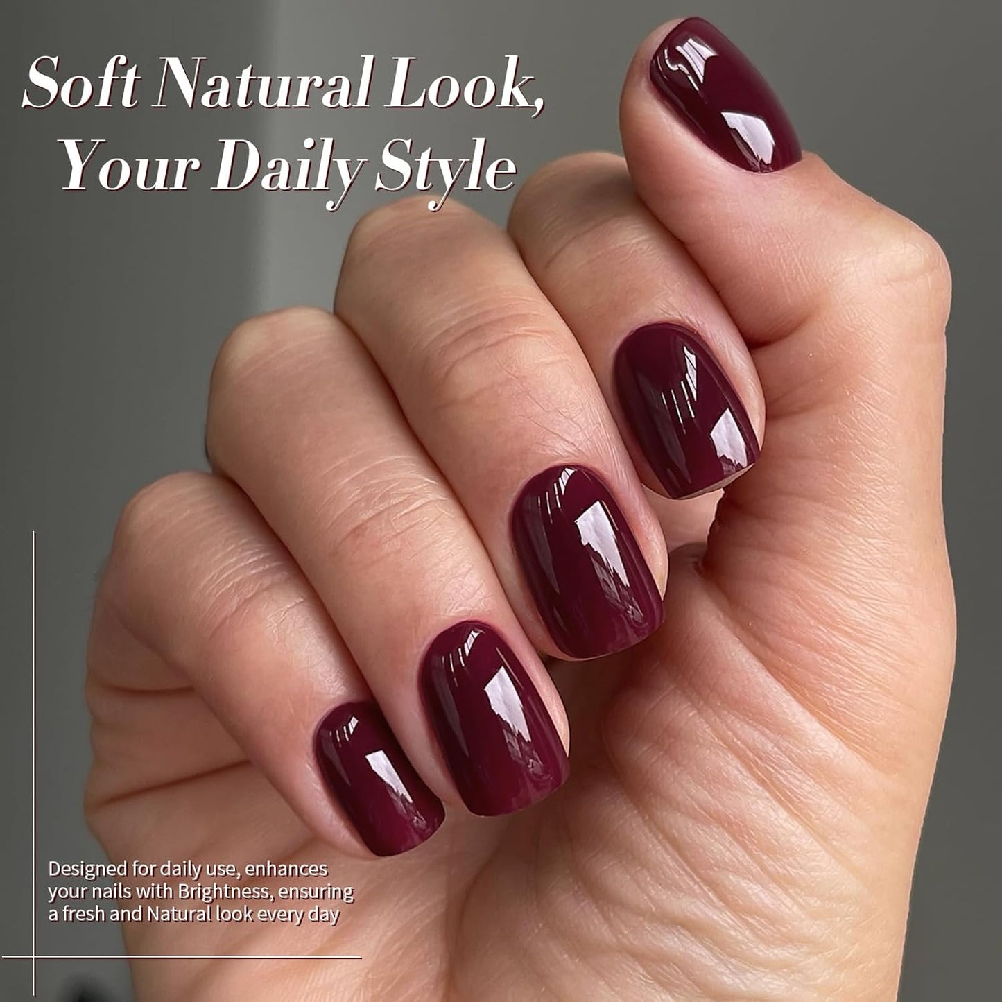 Born Pretty Fall Winter Brown Gel Nail Polish,6 Colors Brown Beige Khaki Skin Tone Gel Polish Roasted Chestnuts Chocolate Burgundy Red Gel Polish Kit for Salon Nail Art DIY at Home Manicure