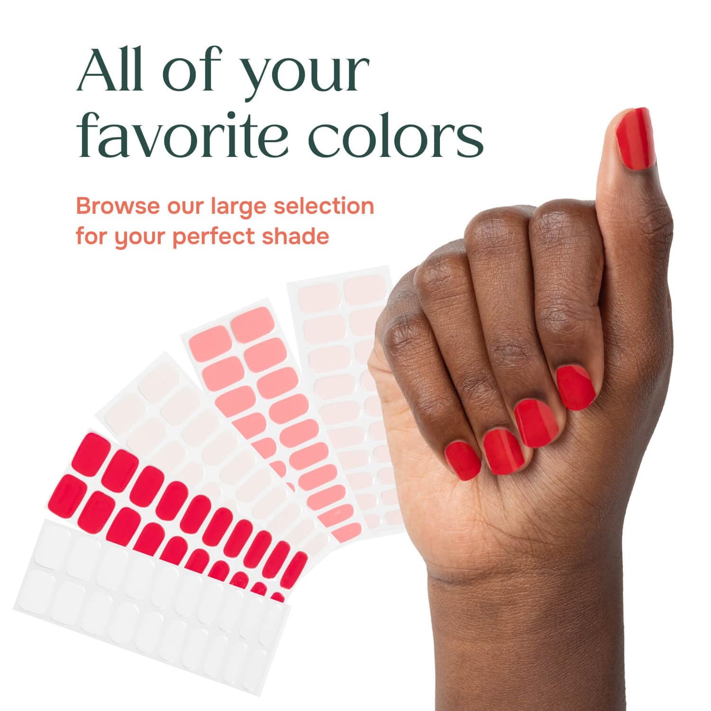 Single Manicure Set - Wrapped Sticker Fingernail Set for a DIY, At-Home Gel Polish Manicure, Salon-Worthy and Easy to Apply - Set of 20 Nails - Lamp Not Included (I Totally Paused)
