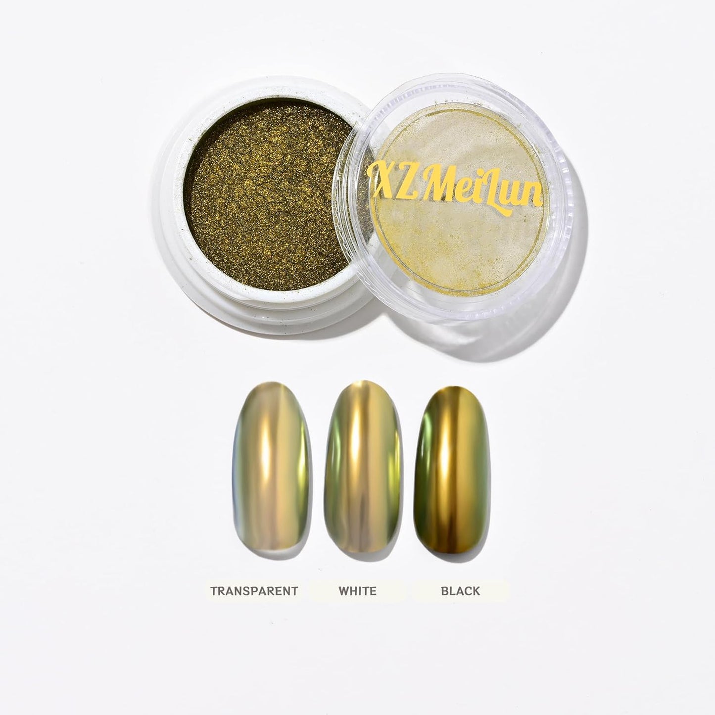 Chameleon Chrome Nail Powder, Big-Capacity 0.8g Aurora Green Turns Orange Mermaid Aurora Powder Pigment Pearlescent Nail Art Glitter Decoration, Can mixed With Builder Gel Nail Polish For Use