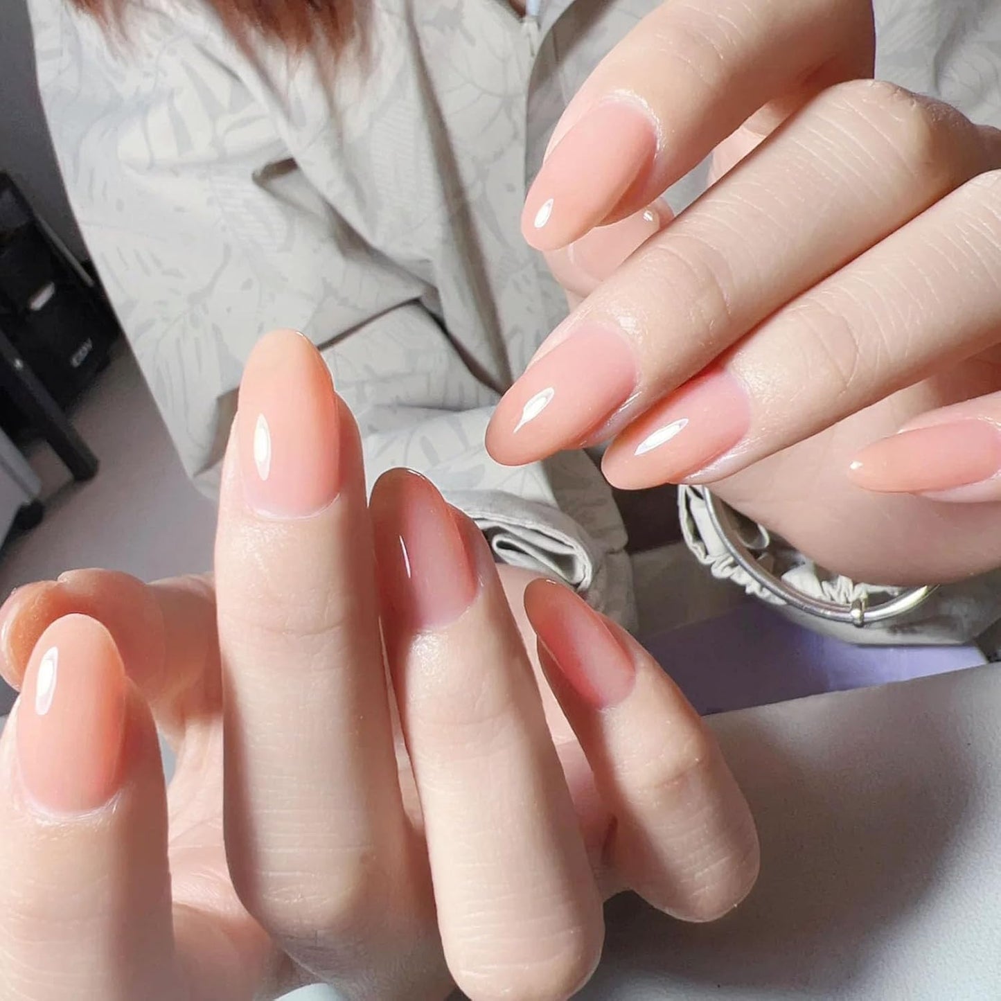 COSMOO Quick Dry Nail Polish, Chip Resistant Manicure, Non-Toxic, Vegan, Cruelty Free, 12ml, Fast Drying in 60 Seconds (Sheer Nude Pink)