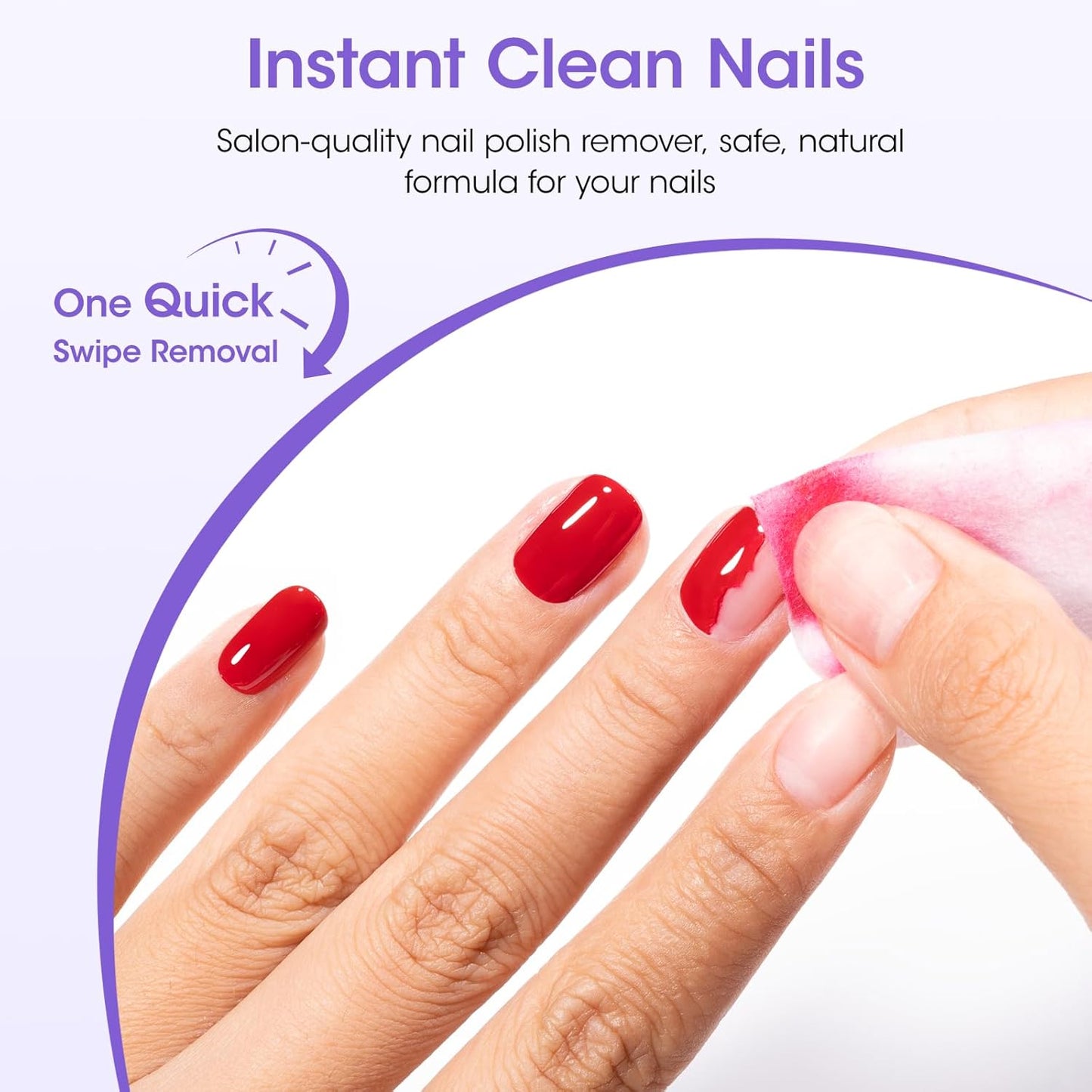 Gellen 16 Fl Oz Nail Polish Remover Non Acetone, Professional Nail Polish Remover Pump | Soak off Gel Polish Remover Kit for Nails | Multifunctional 5 in 1 Gel Nail Remover