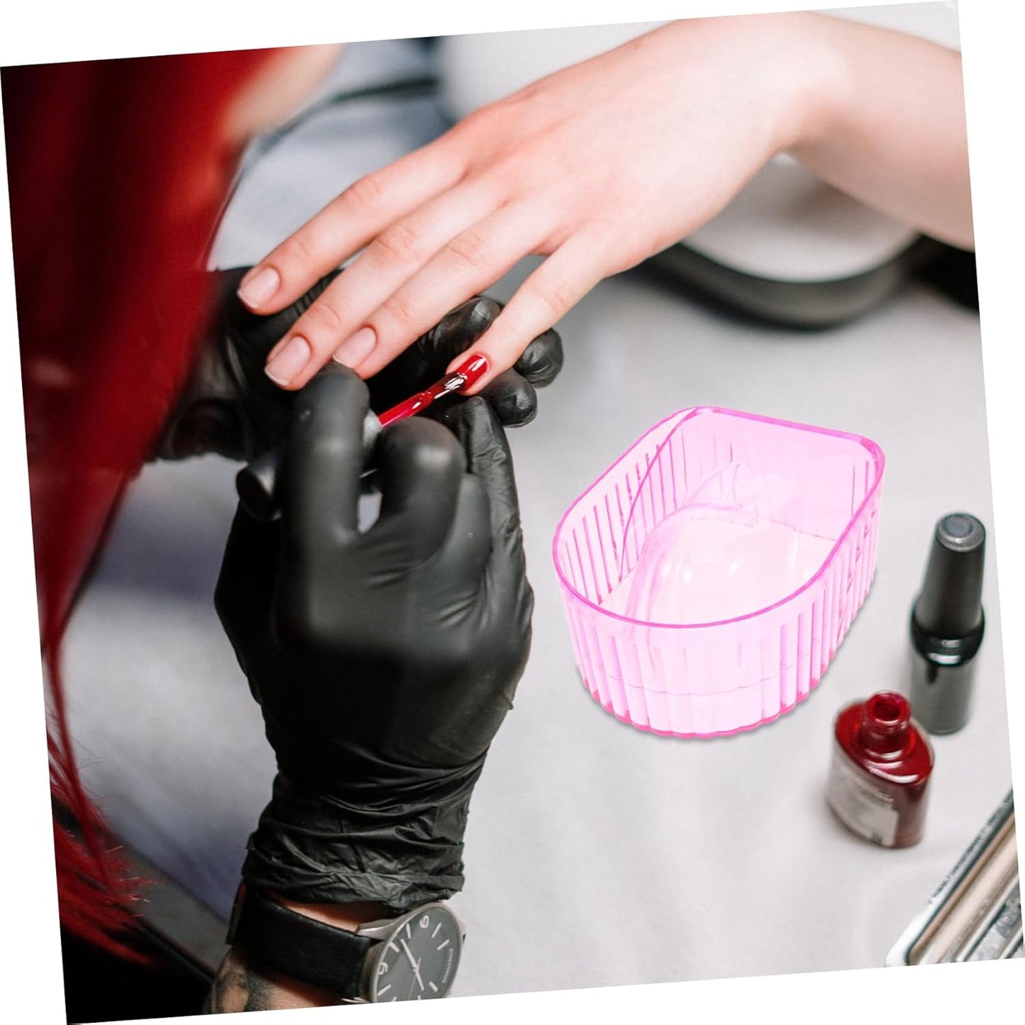 Nail Soaking Bowl for Manicure and Nail Art Comfortable Design and Softening for Home and Salon Use