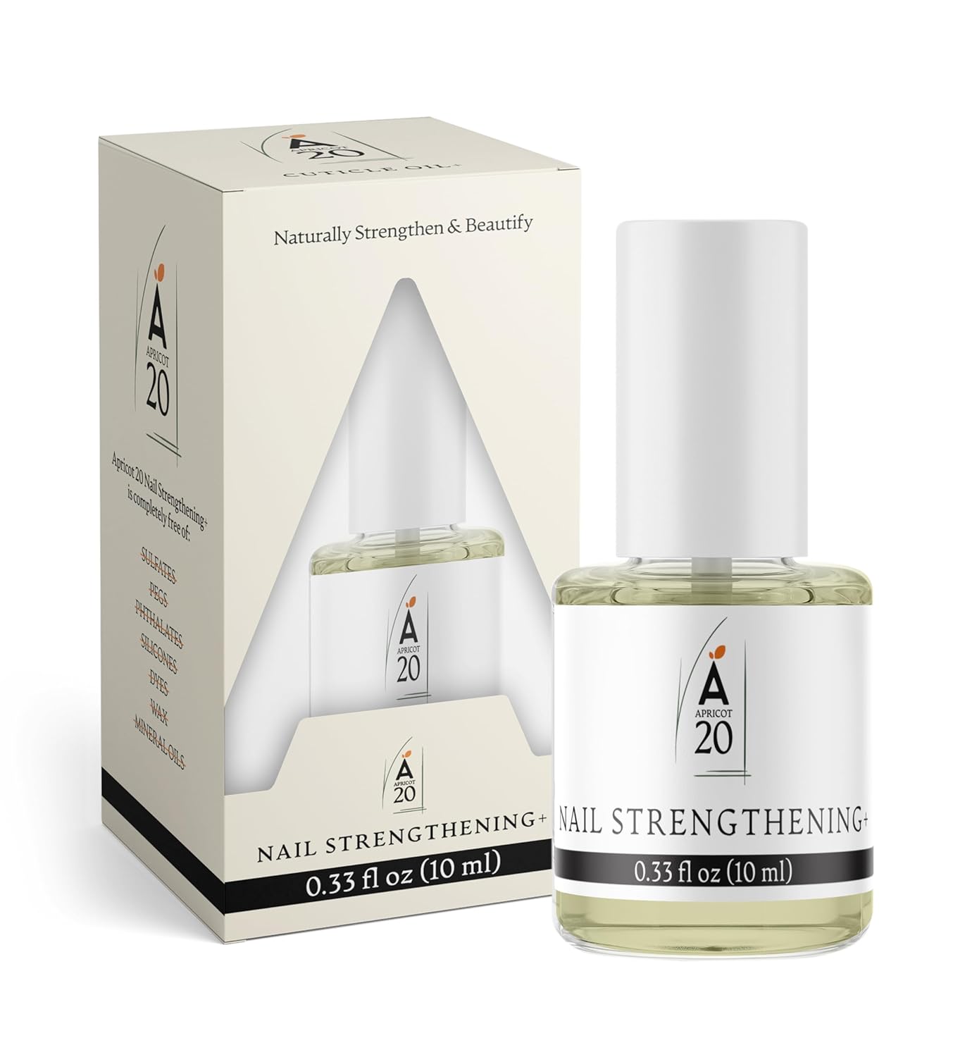 Nail Strengthening Oil Plus for Hands & Feet, Enhanced Growth & Repair for Damaged, Fungus, & Weak Nails, Nourishing 25 Essential & Carrier Oils Formula - 0.33 fl oz