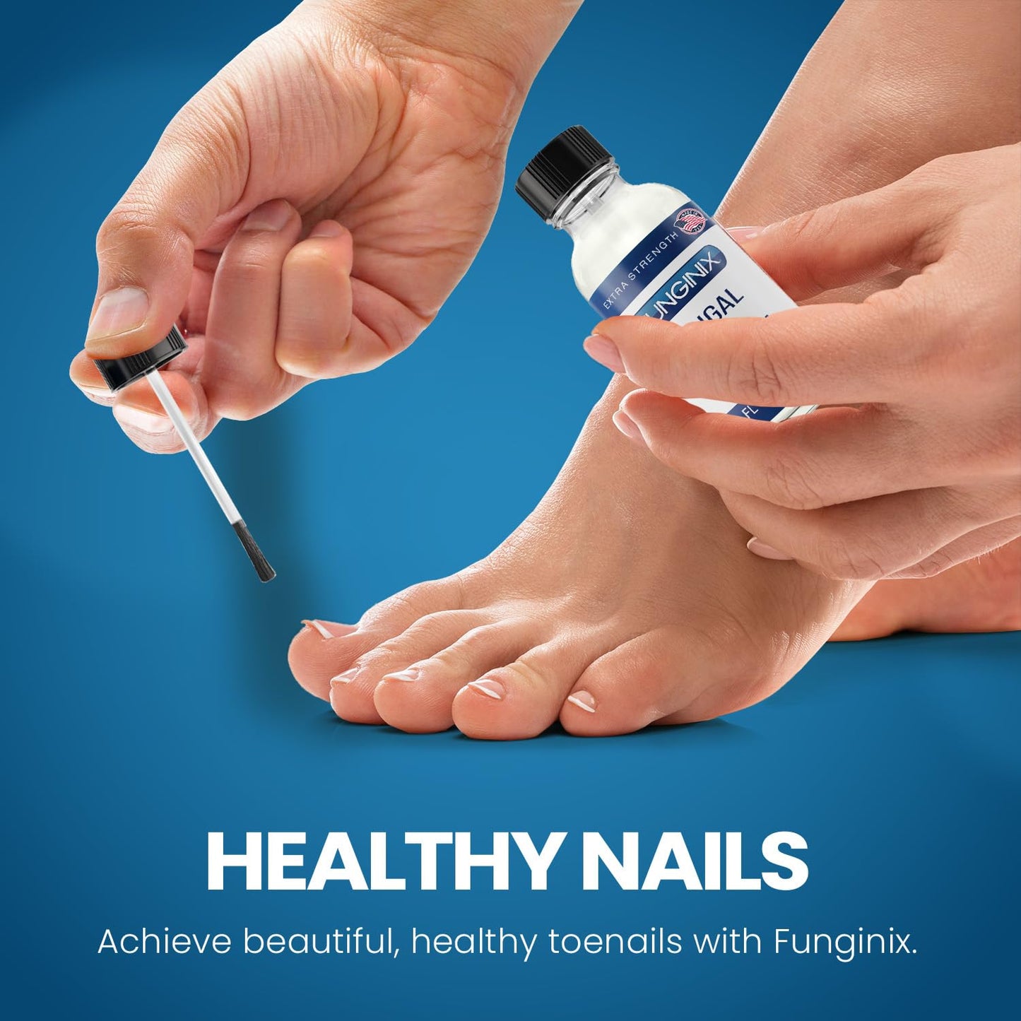 FUNGINIX Toenail Fungus Treatment Extra Strength - Antifungal Nail Treatment With 10% Undecylenic Acid & Tea Tree Oil - Nourished by 15+ Natural Oils & Botanicals- Made in USA(2 Pc,Packaging May Vary)