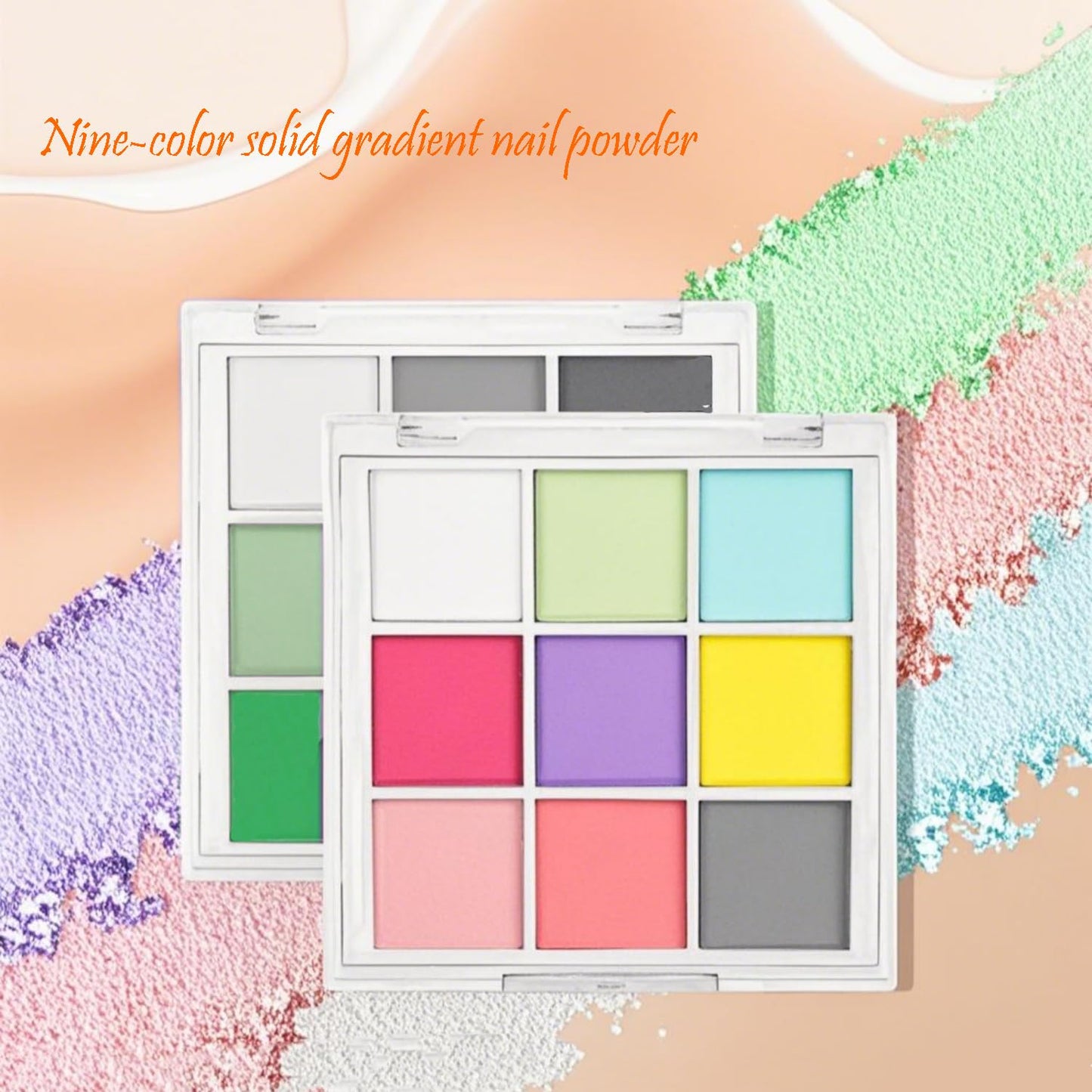 9 Color Nail Pigment Powder Set for Vibrant Ombre,Glitter Nail Art DIY Manicure Accessories Kit with Long-Lasting Shades