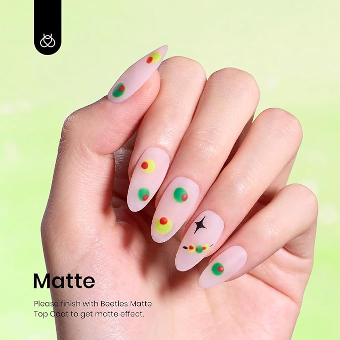 Beetles Light Green Gel Nail Polish - Halloween Chartreuse Green Color Gel Polish Soak Off UV LED Nail Art Design Manicure Salon DIY 1Pcs 15ml