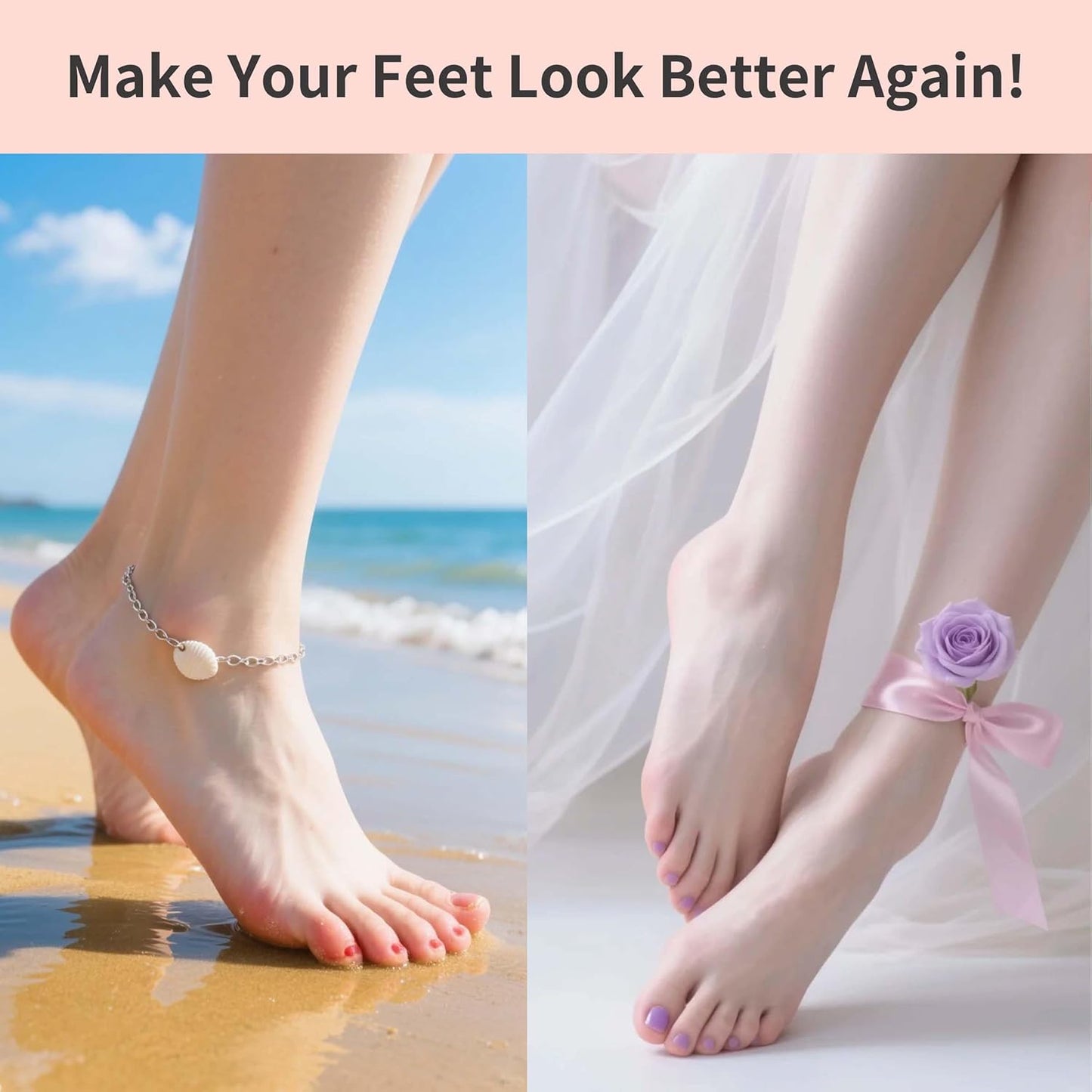 Rechargeable Electric Foot Callus Remover with 3-Sizes 120Pcs Sandpaper Discs, Professional 900RPM 3-Speed Control Aluminum Electric Foot File (E3 Rose Pink)