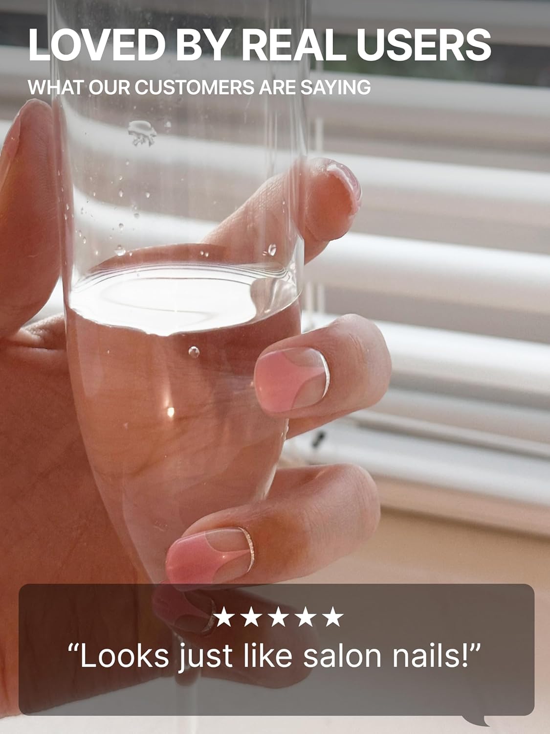 UUUUUU Semi Cured Gel Nail Strips | Salon-Quality | UV Free Gel Nail Wraps for Women | Easy Peel&Stick | Long-Lasting up to 14 Days | 28 Strips Set+File & Wipes | Gift-Ready(UGN118 Space Pink)