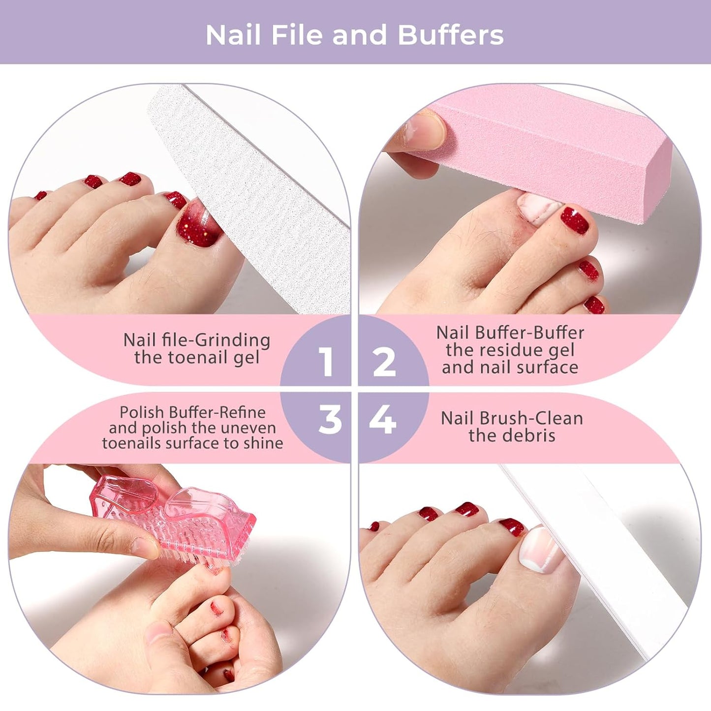 Toe Nail Soaking Bowl, Acetone Soak Off Bowl,Toe Soak Tray,Soak Off Gel Polish Remover Bowl,Foot Soak Pedicure Bowl, Pedicure Tools Set