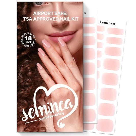 Semi Cured Gel Nail Strips-Salon Quality Semi-Cured Gel Press On Nails Stickers Strengthening Quick DIY Nail Art Manicure Kits for Women at Home 14-Day Wear(Nebula Veil Gradient)