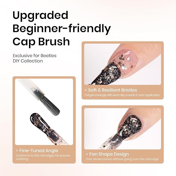 Beetles Gold Glitter Gel Nail Polish, 9ml Diamond Shiny Gel Polish Shimmer Reflective Sparkle Gold Color for Nail Art Soak Off UV LED Nail Lamp Dancing Glitter Gifts for Women
