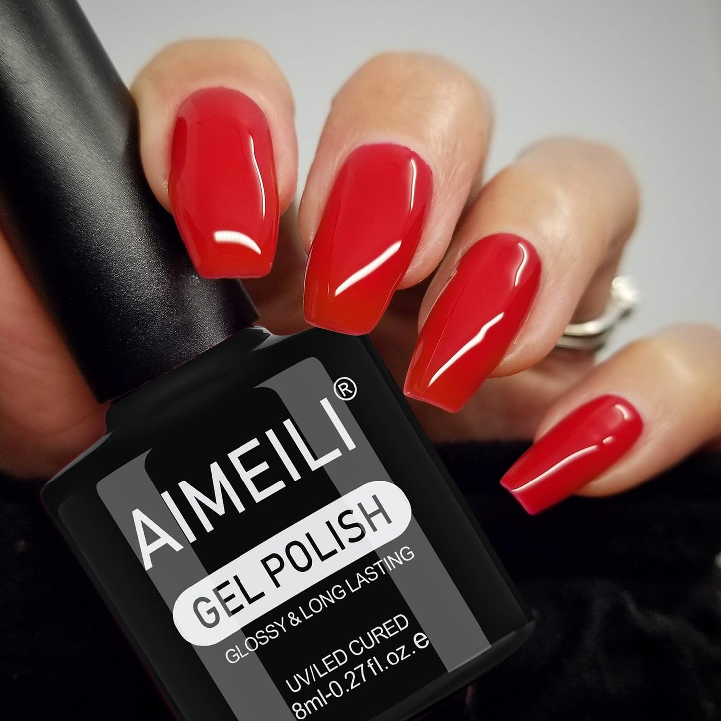 AIMEILI Gel Nail Polish, Hema Free, Cruelty Free, Vegan, Soak Off U V LED Nail Art for Women Girls Manicure Salon DIY Home - 1006 8ml
